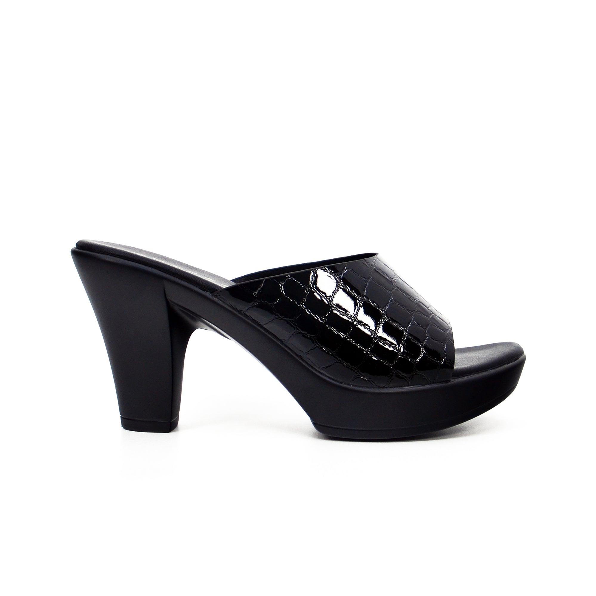 Mynaal 314Rj40A Women's Block Heel Sandal #color_Black