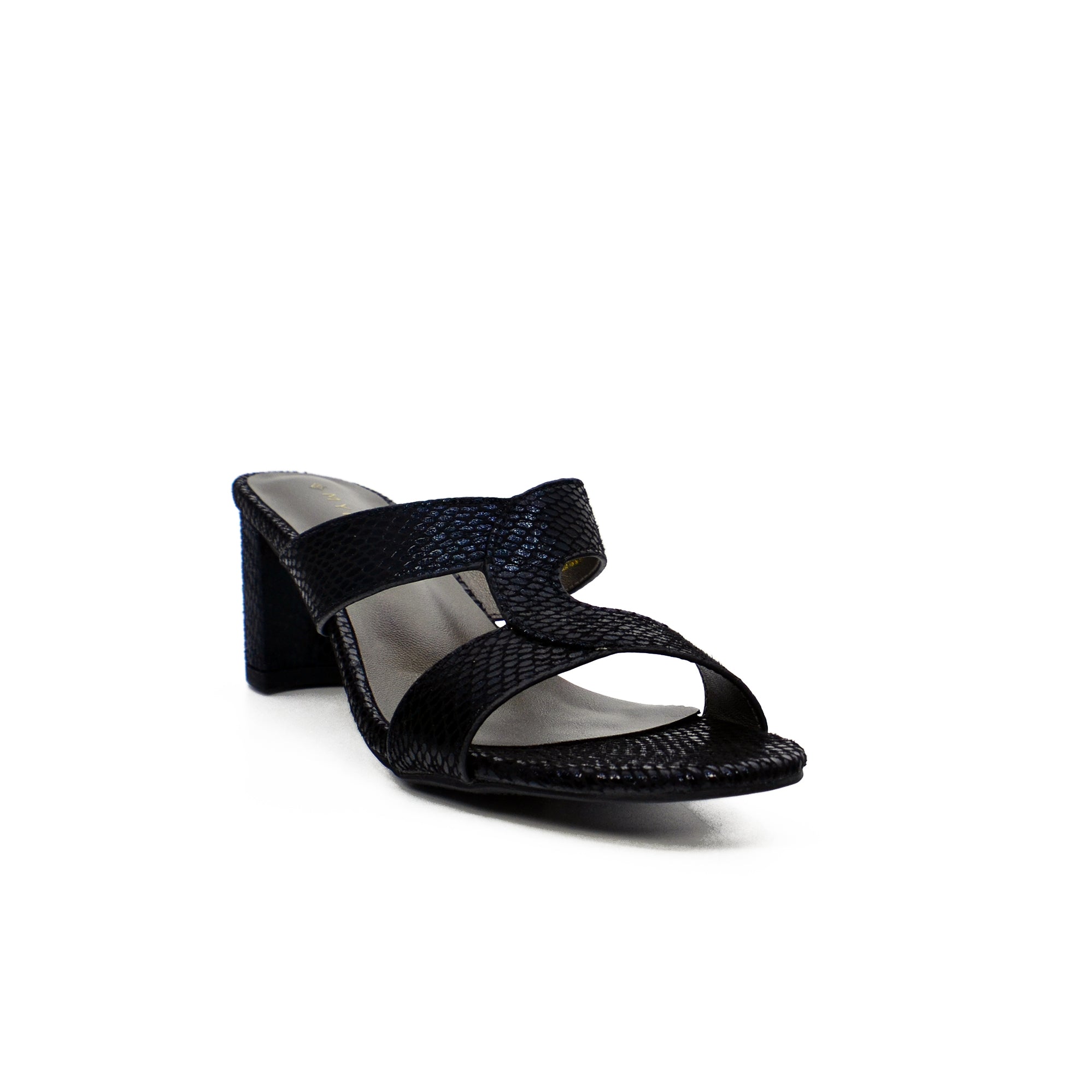 Mynaal 314Rj19C Women's Block Heel Sandal #color_Black