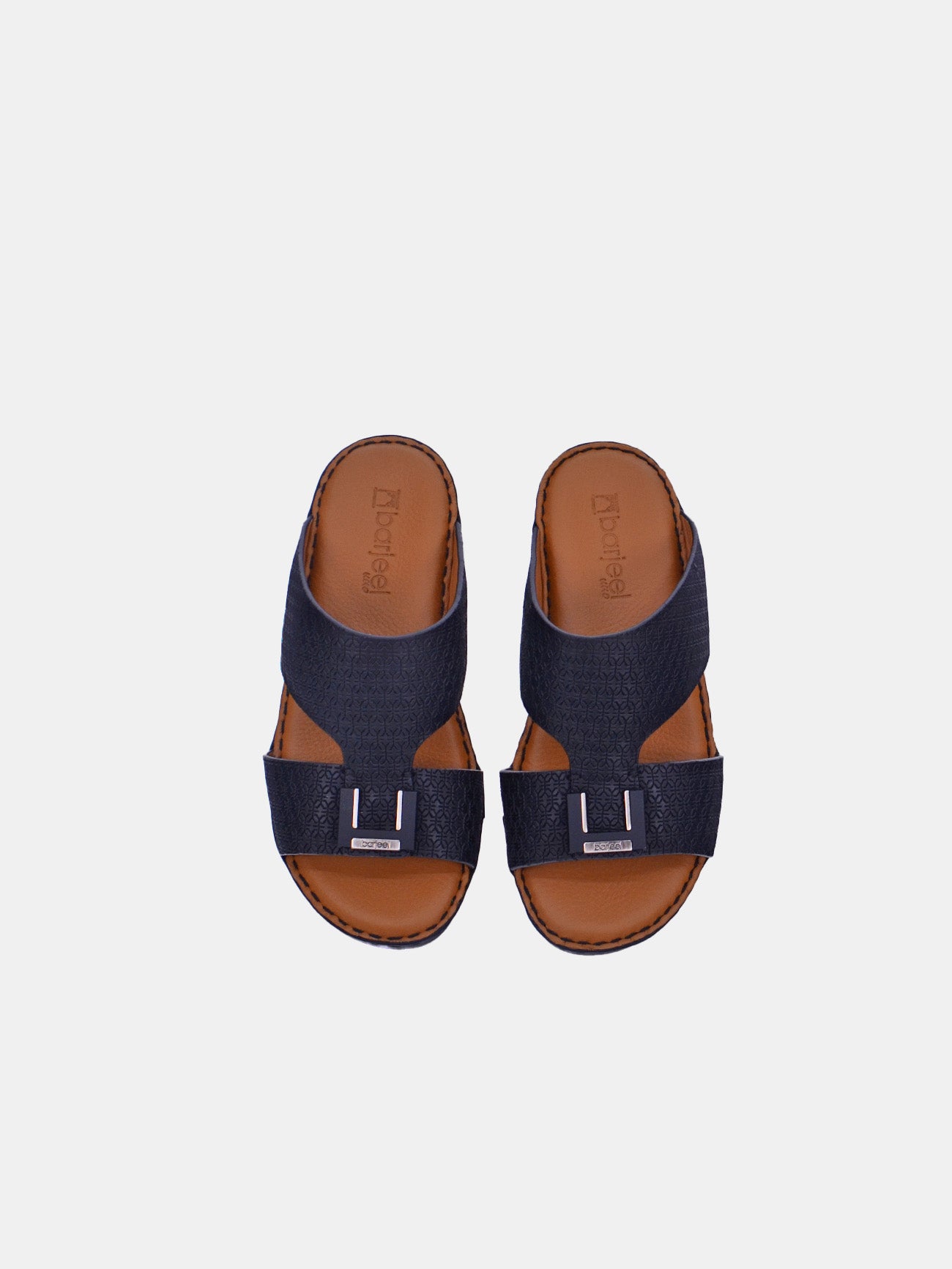 Barjeel Uno BSP1-01 Boys Arabic Sandals #color_Black