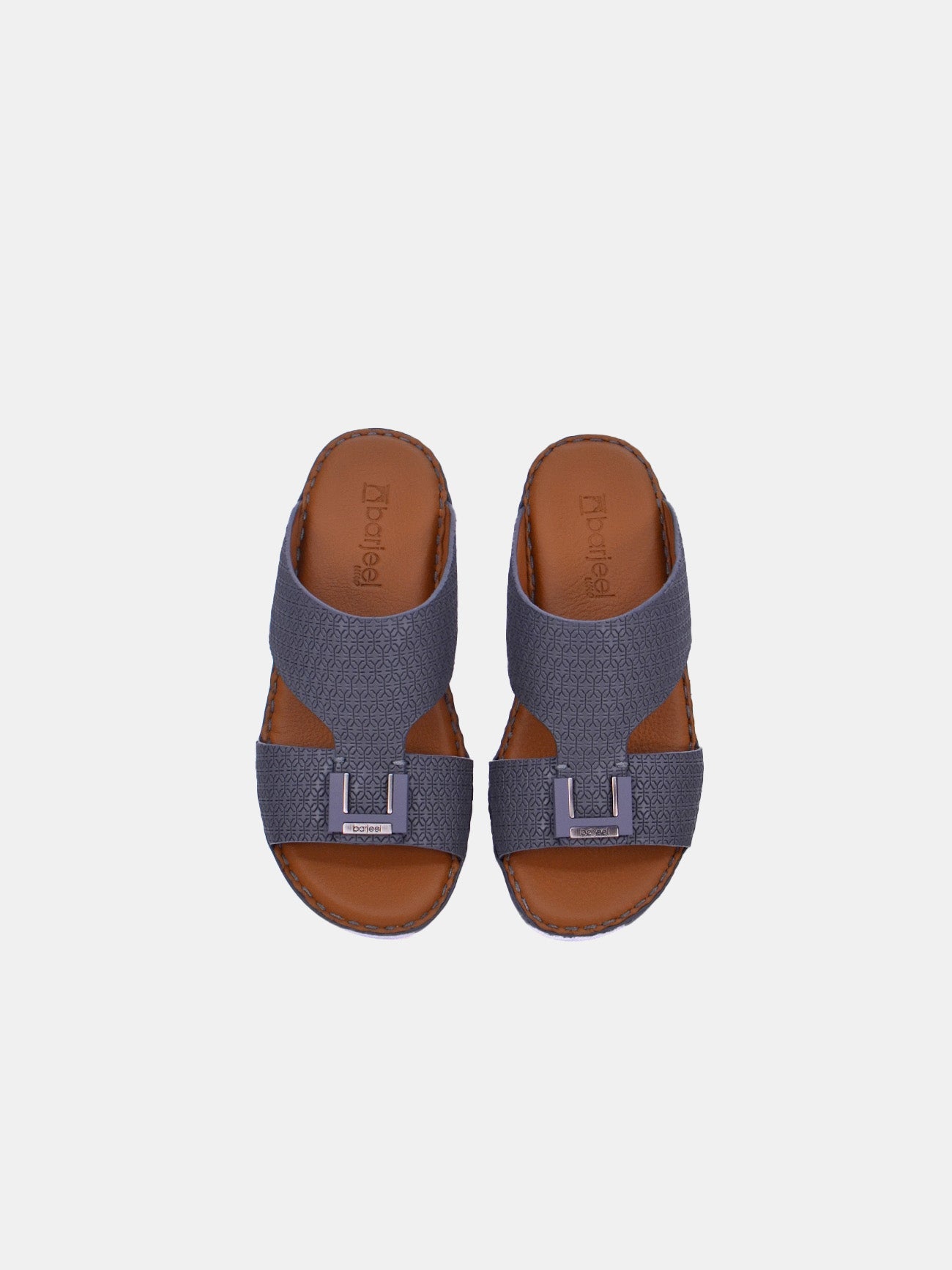 Barjeel Uno BSP1-01 Boys Arabic Sandals #color_Grey