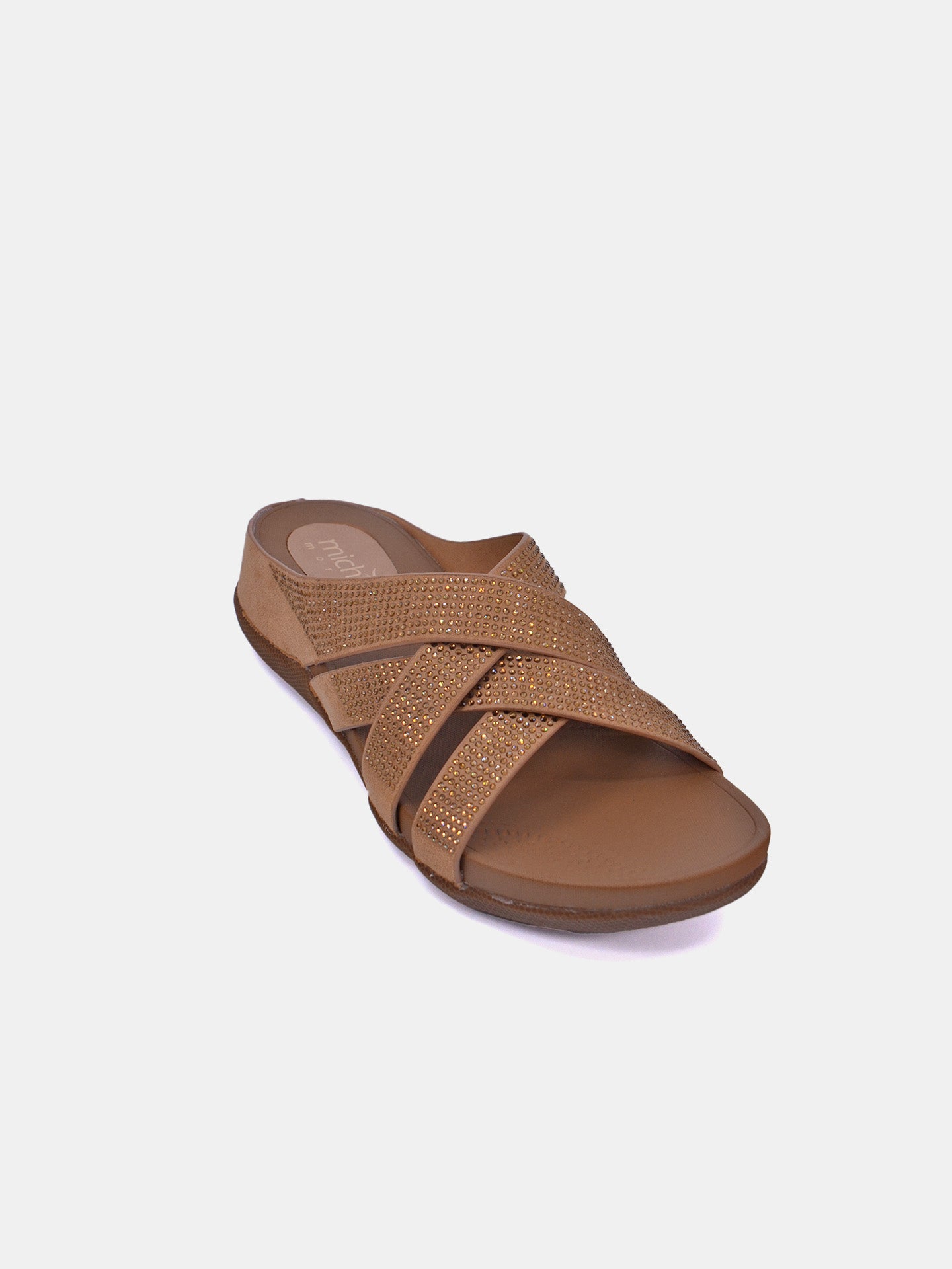 Michelle Morgan 114RC278 Women's Casual Sandals #color_Beige