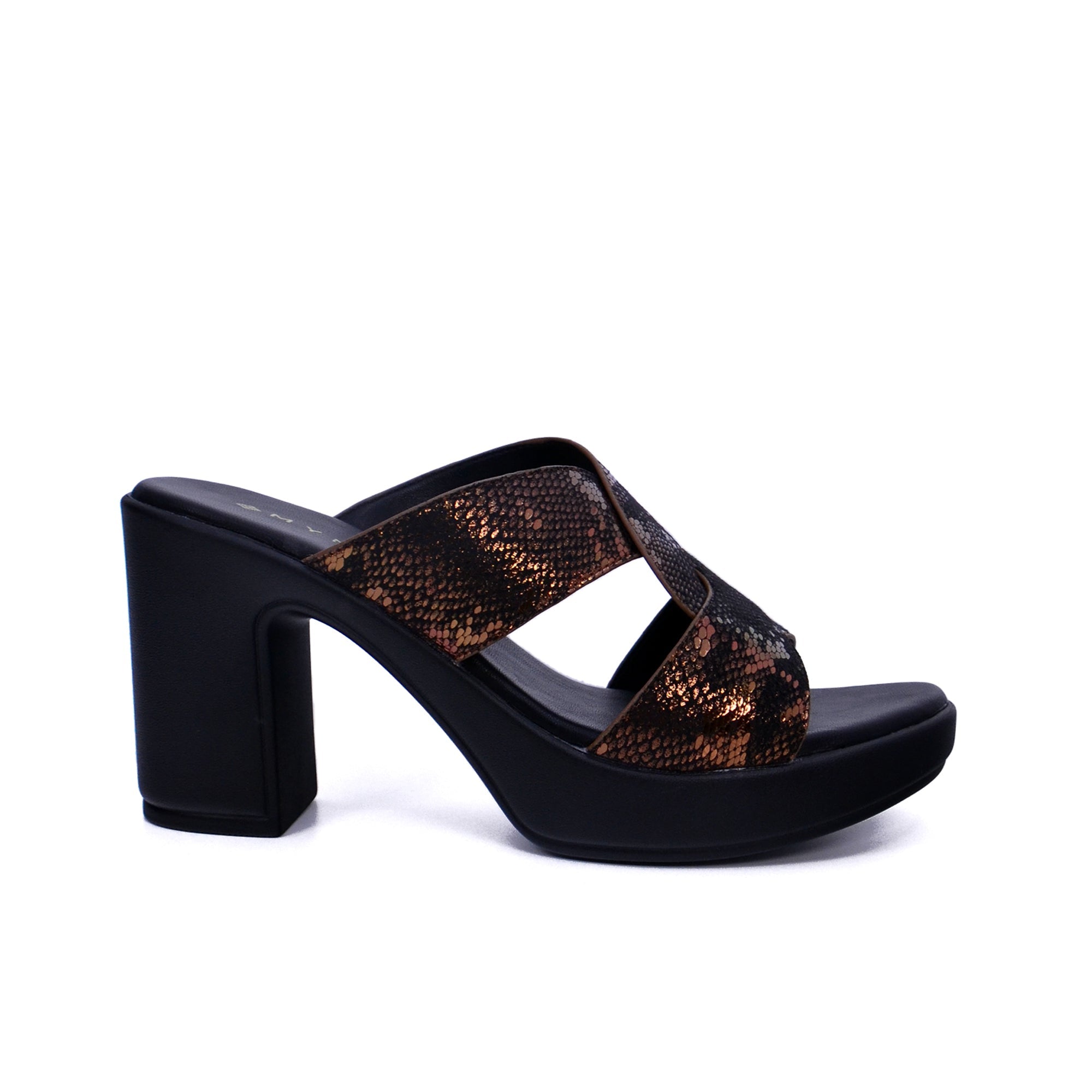 Mynaal 414Rj43G Women's Block Heel Sandal #color_Brown