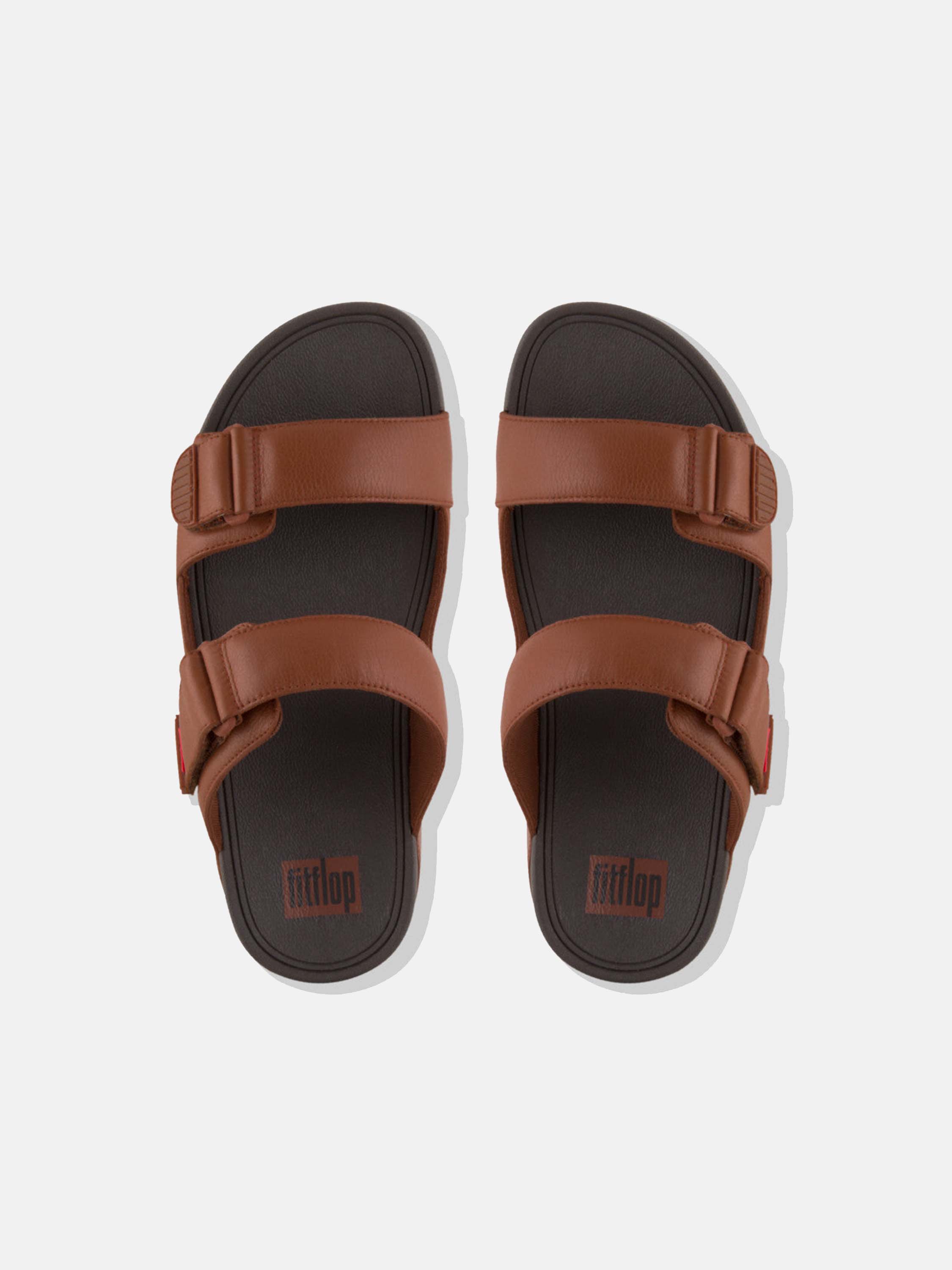 Fitflop Men's Gogh Moc Leather Sandals #color_Tan