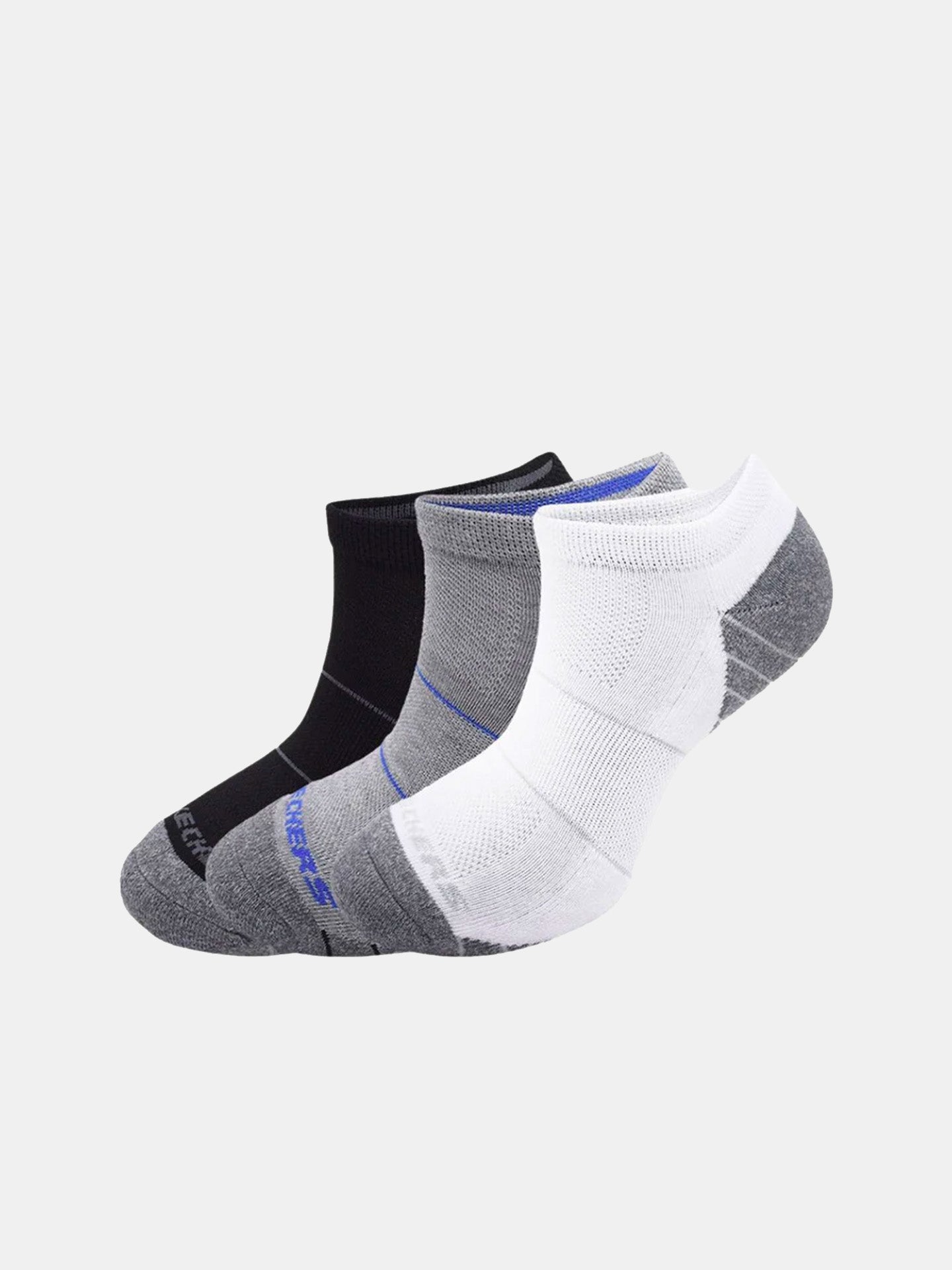 Skechers Men's 3 Pack Extended Terry Low Cut Socks