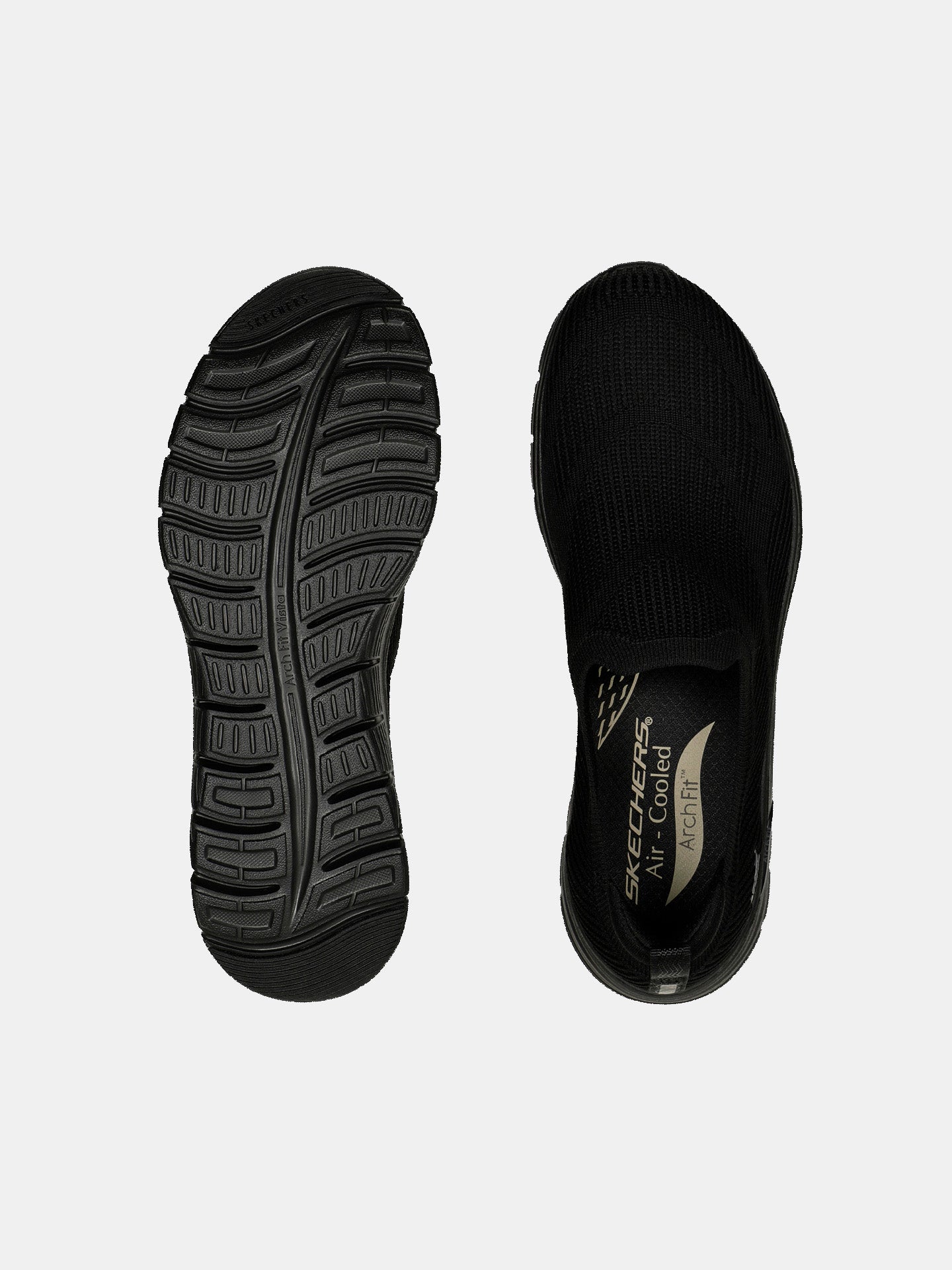 Skechers Women's Arch Fit Vista - Inspiration Shoes #color_Black