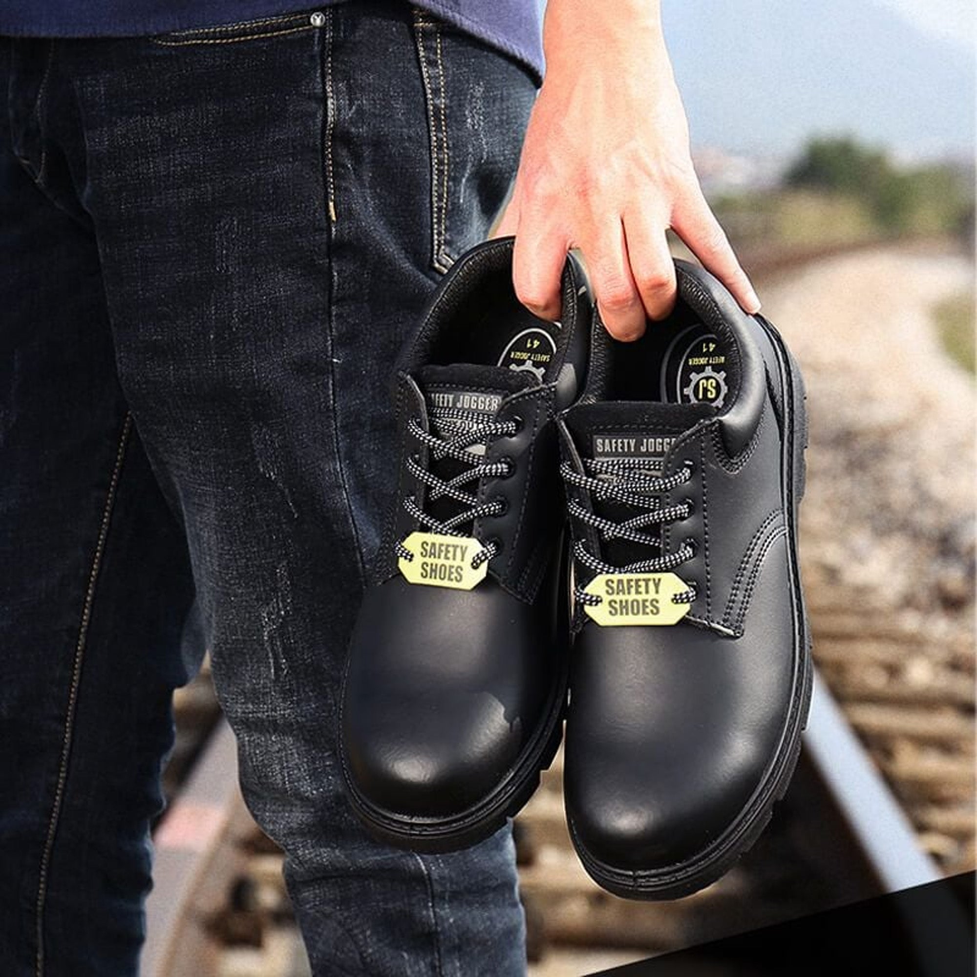 Safety Jogger X1110 S3 SRC Safety Shoes #color_Black