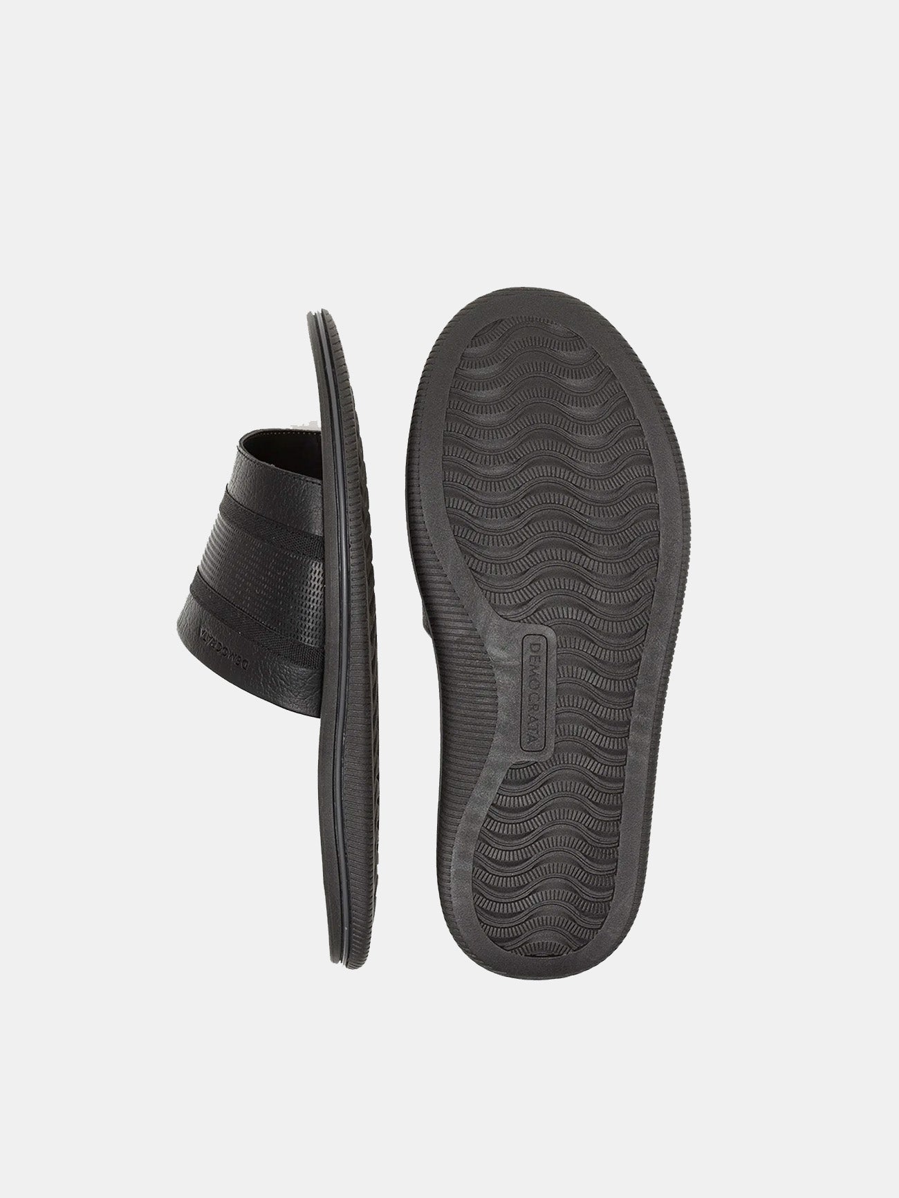 Democrata Men's Easy Groove Sandals #color_Black