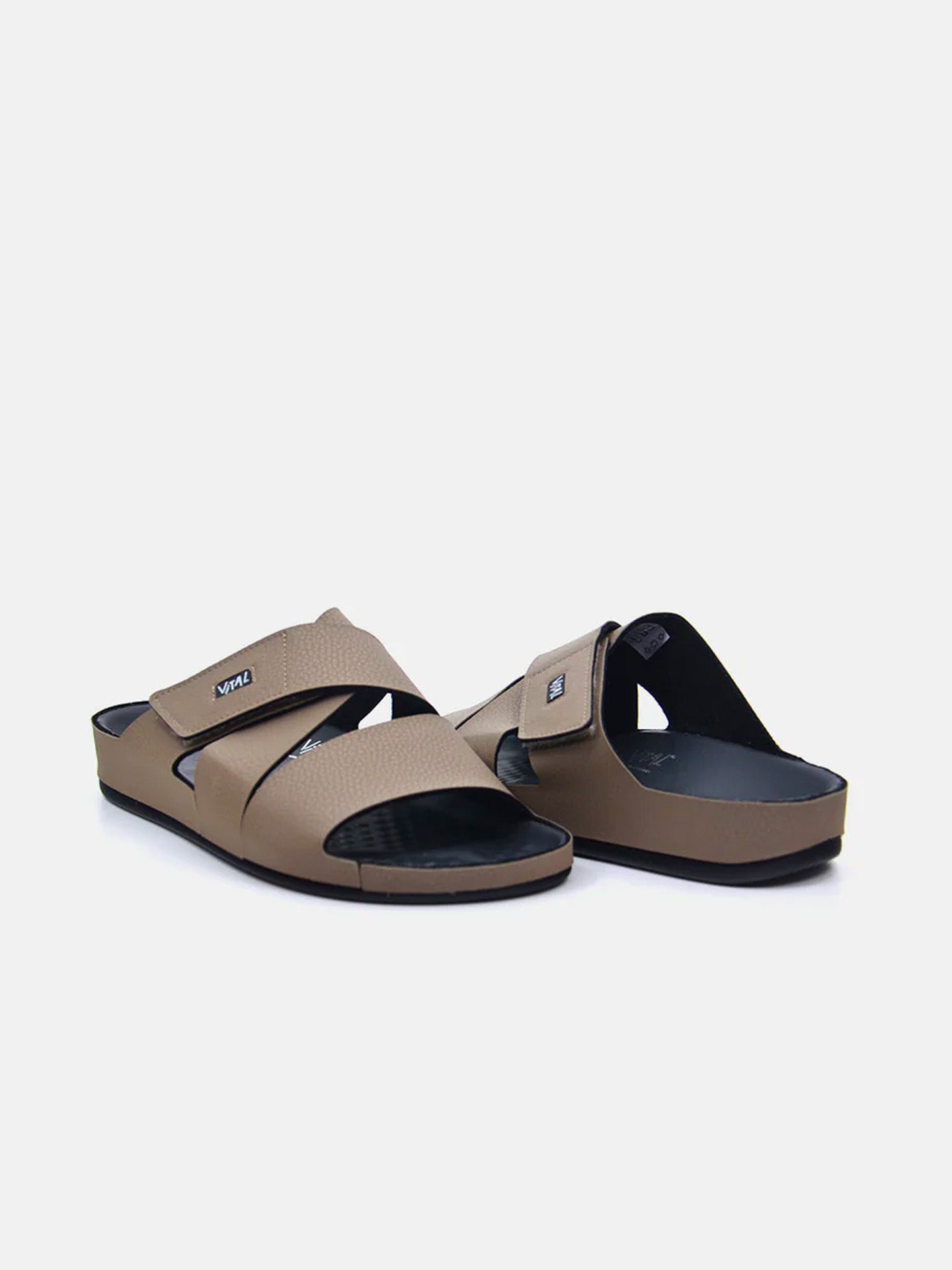 Vital 09080SY Men's Slider Sandals #color_Beige
