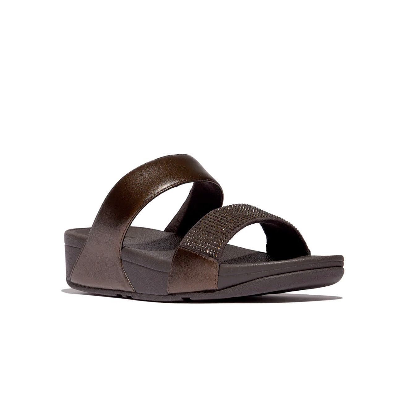 Fitflop Lulu Women's Crystal Slides #color_Brown