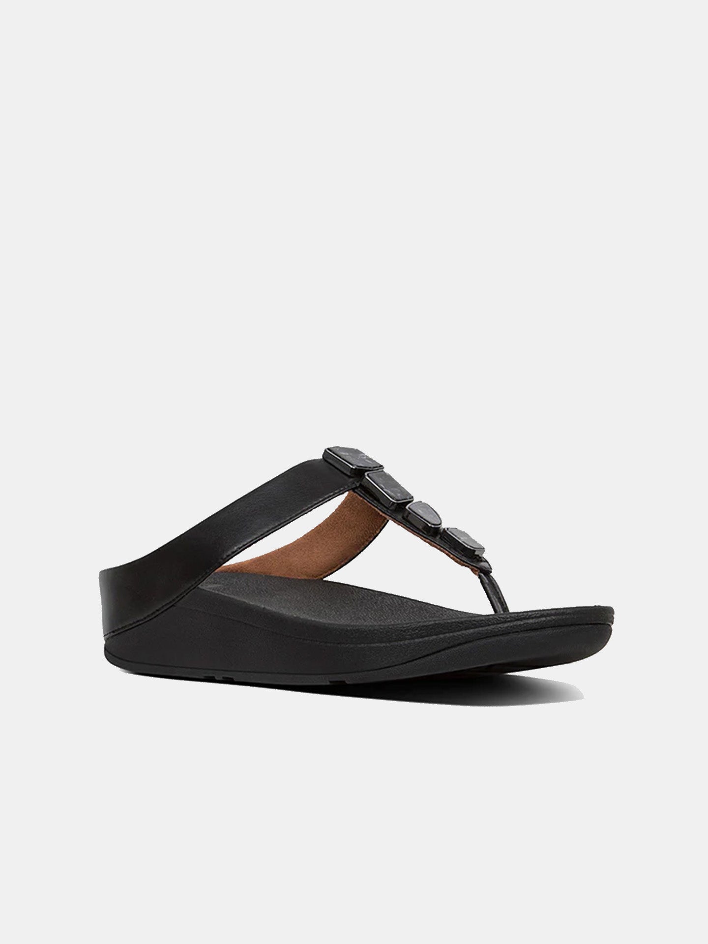 Fitflop Women's Fino Shellstone Sandals #color_Black