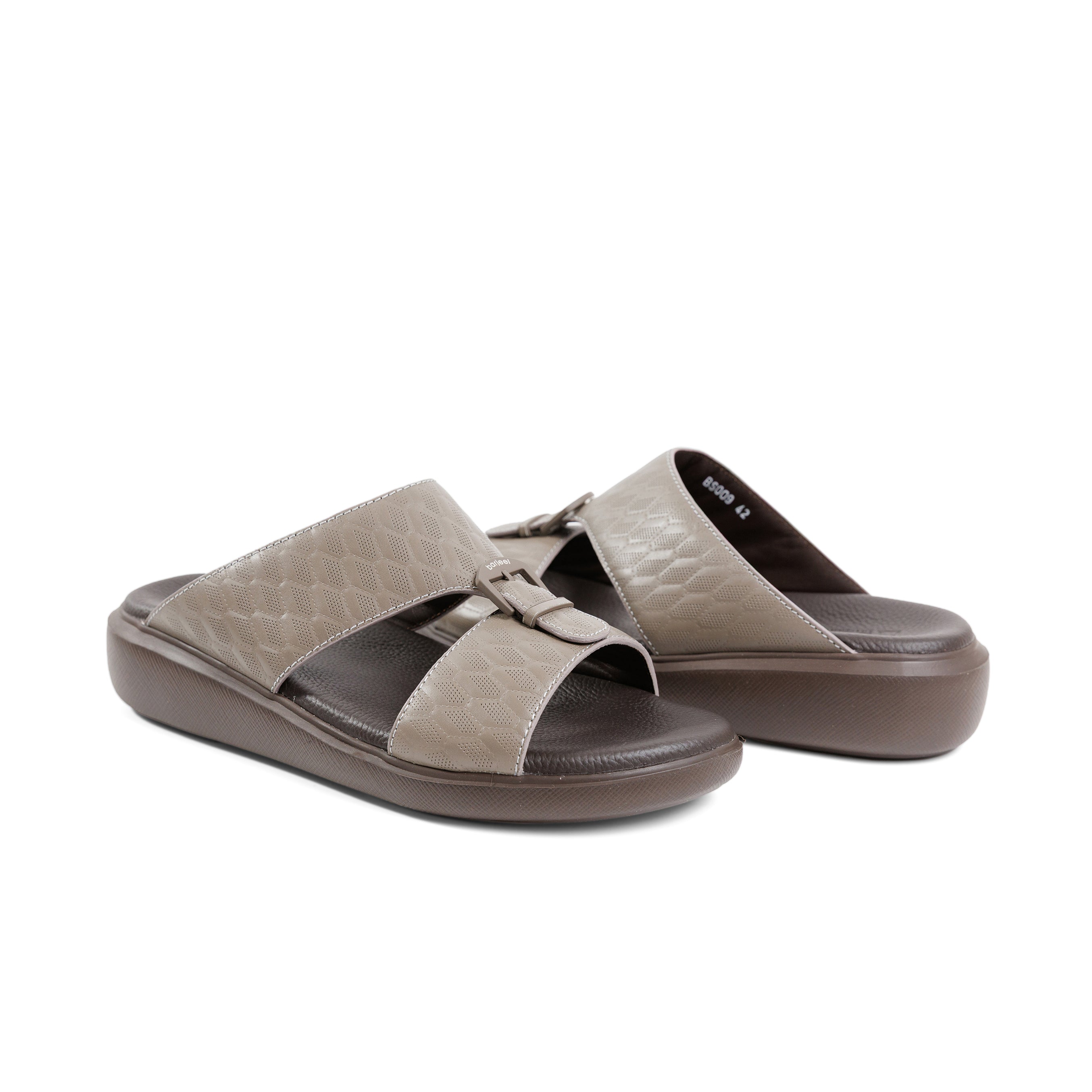 Barjeel Uno BS009 Men's Sandals #color_Gray
