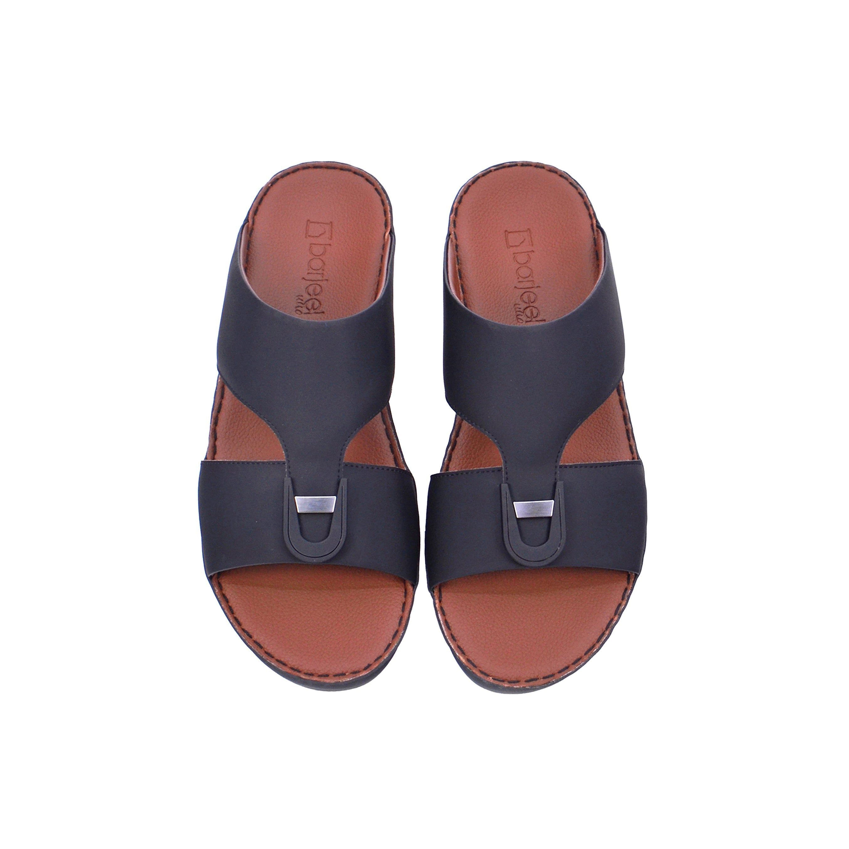 Barjeel Uno 44B Boys Sandals #color_Black