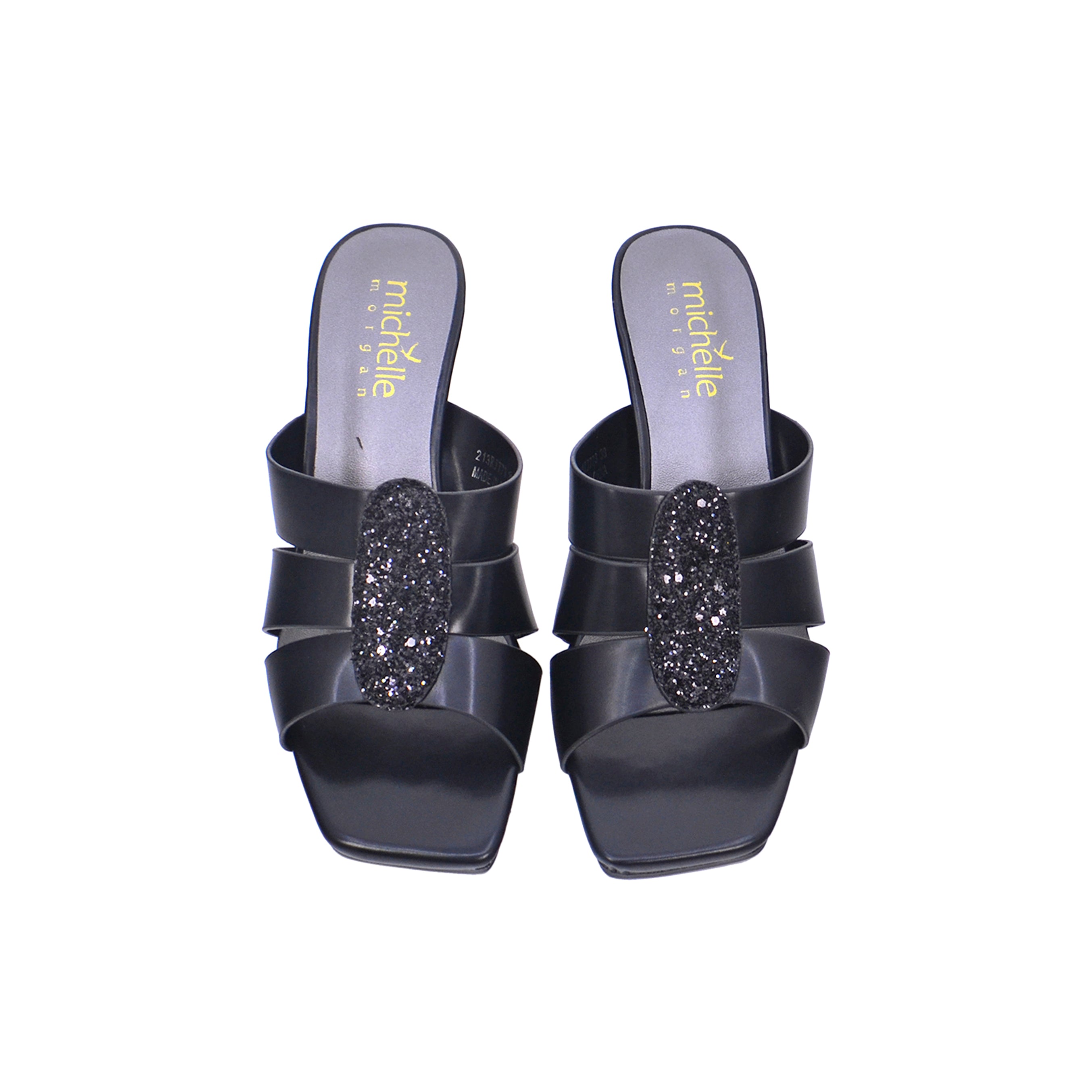 Michelle Morgan 213RJ773 Women's Heeled Sandals #color_Black
