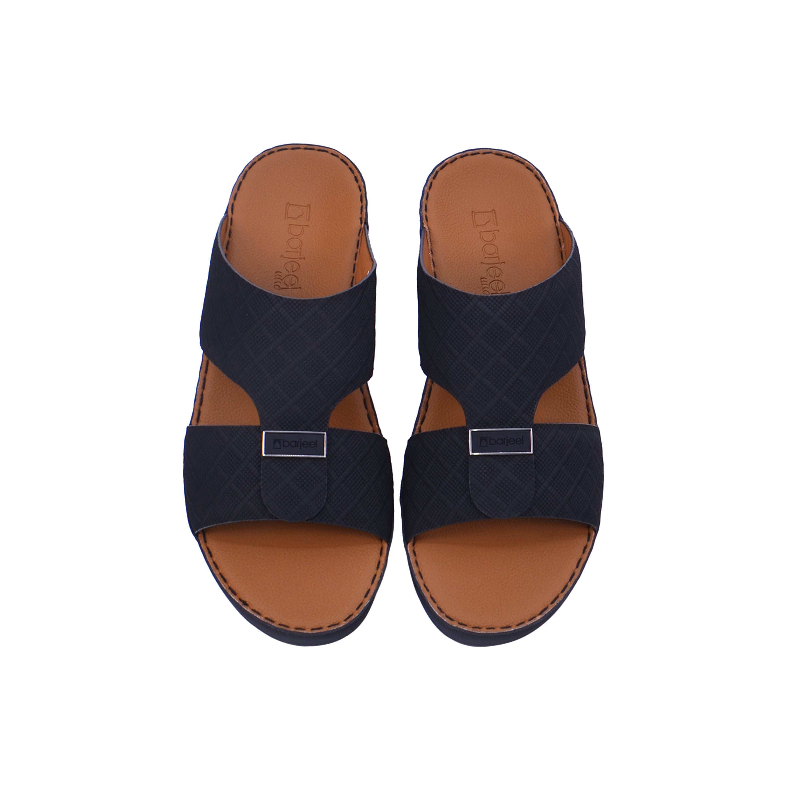 Barjeel Uno  BS56 Men's Sandals #color_Black