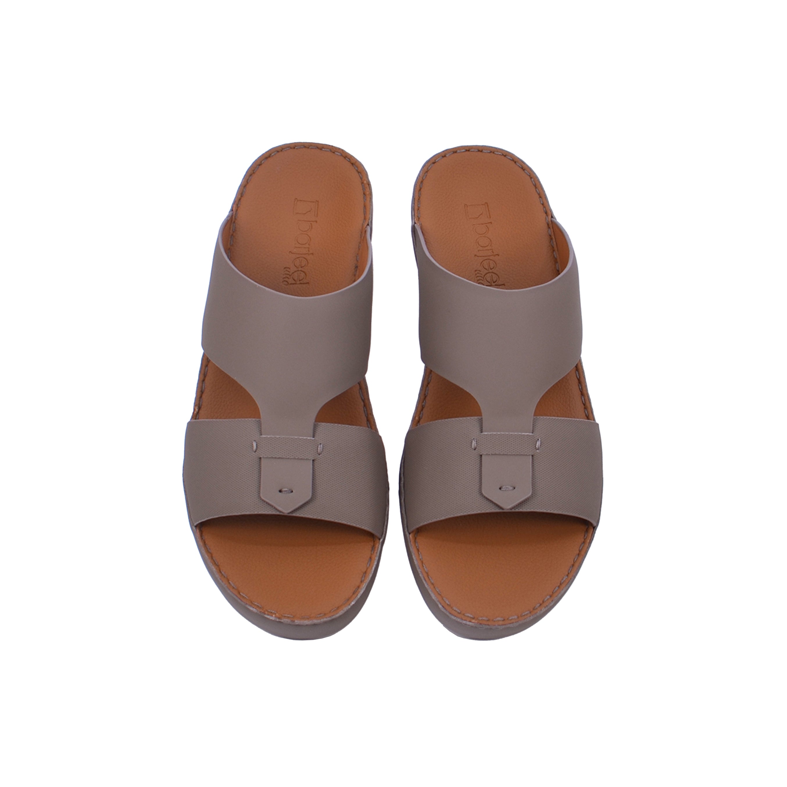 Barjeel Uno BS49 Men's Sandals #color_Beige