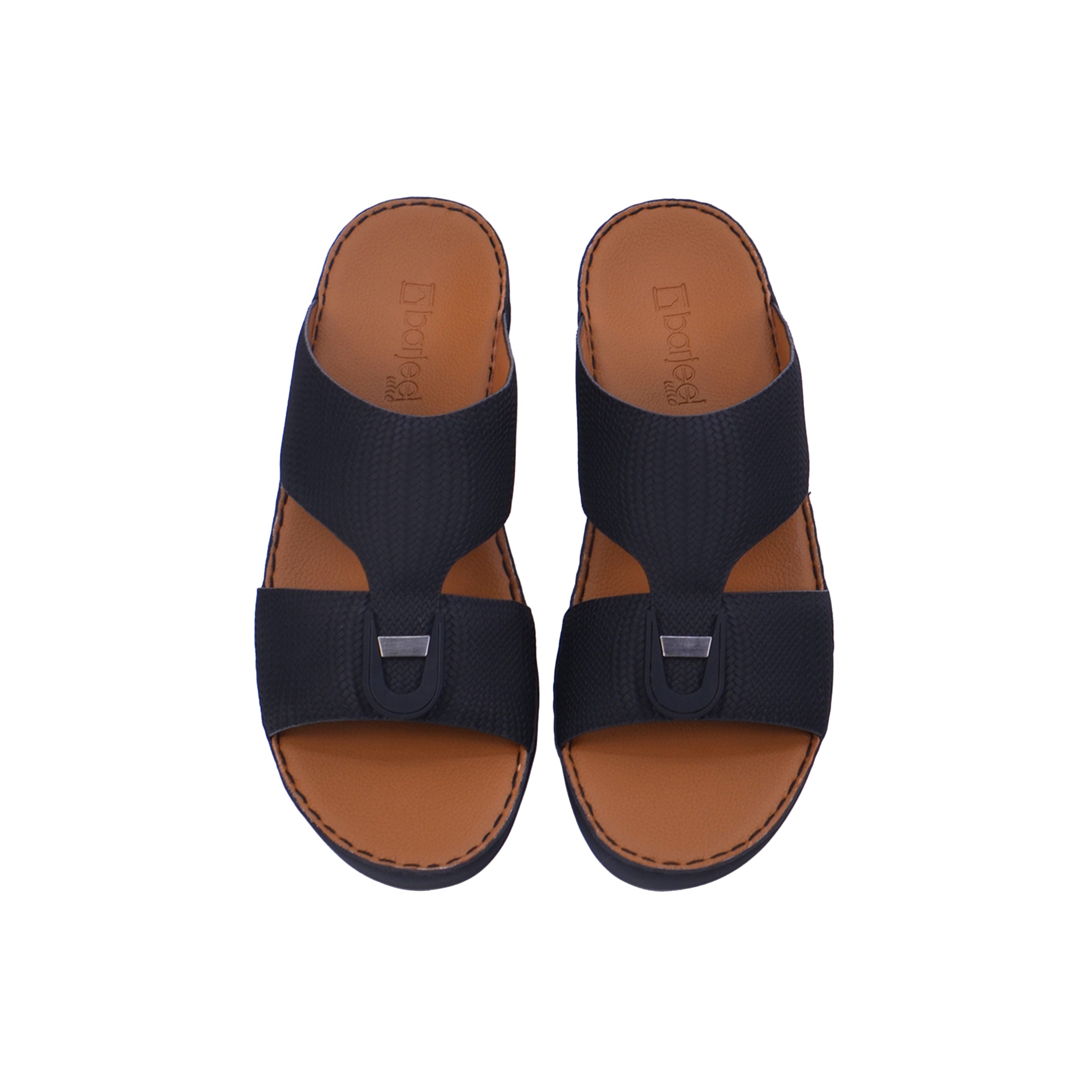 Barjeel Uno BS55 Men's Sandals #color_Black