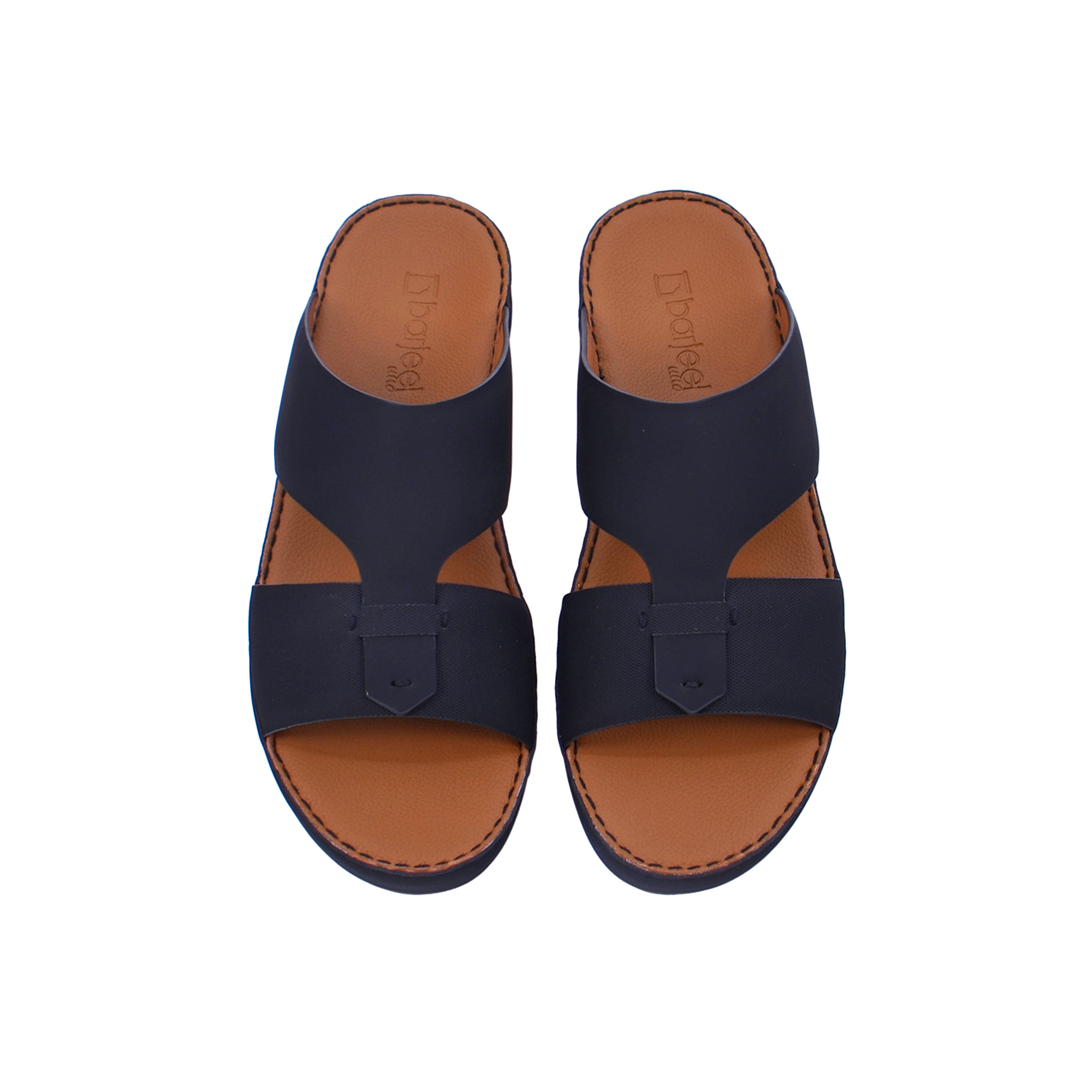 Barjeel Uno BS49 Men's Sandals #color_Black