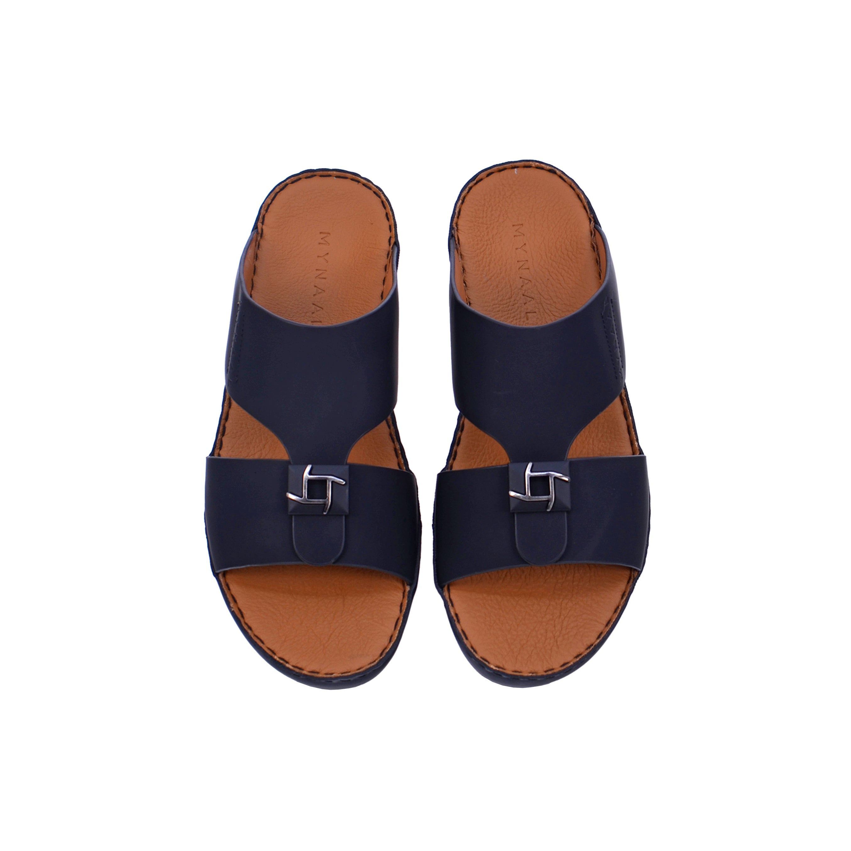 Mynaal MYL 003 Men's Arabic Sandals #color_Black