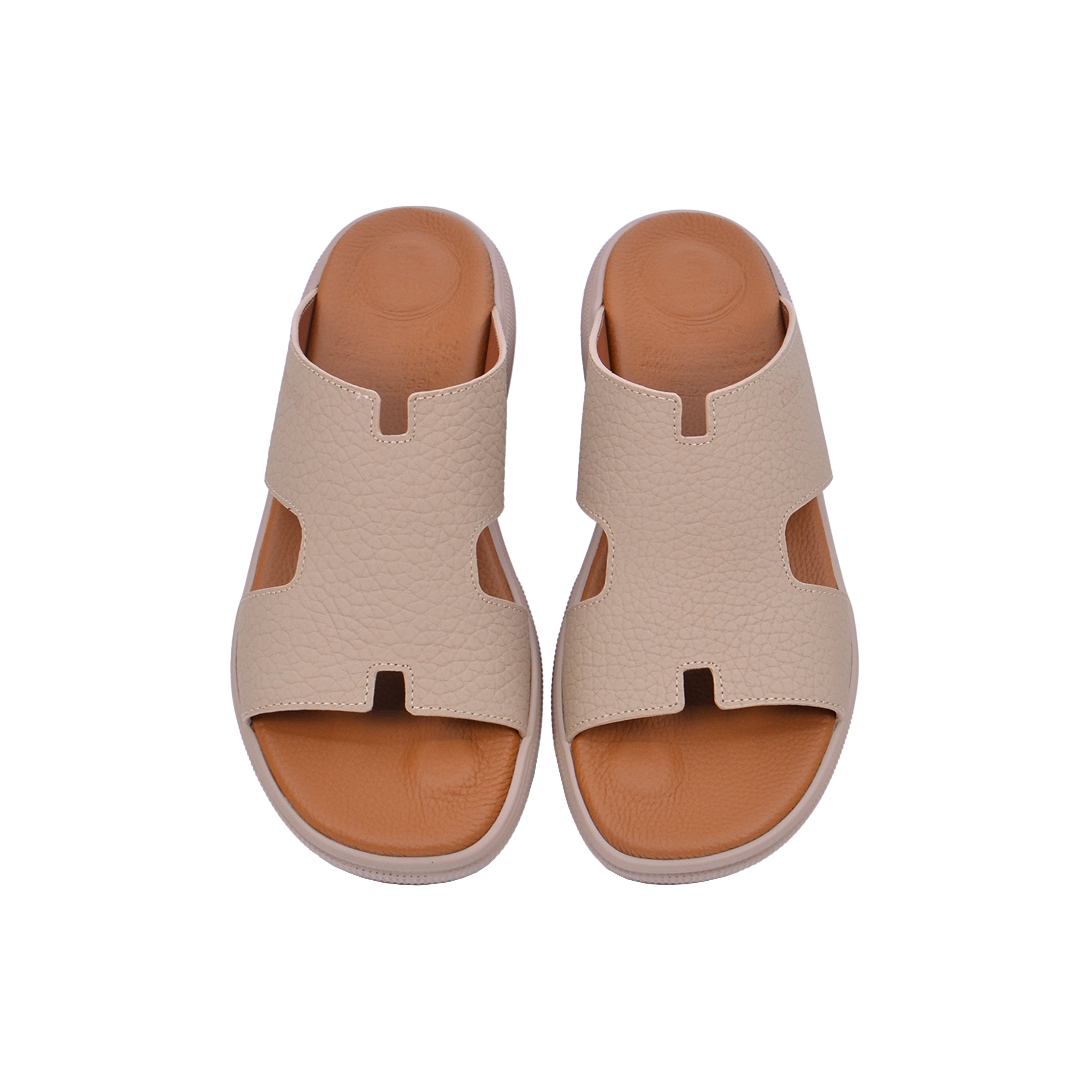 Barjeel Uno BU005 Men's Sandals #color_Beige