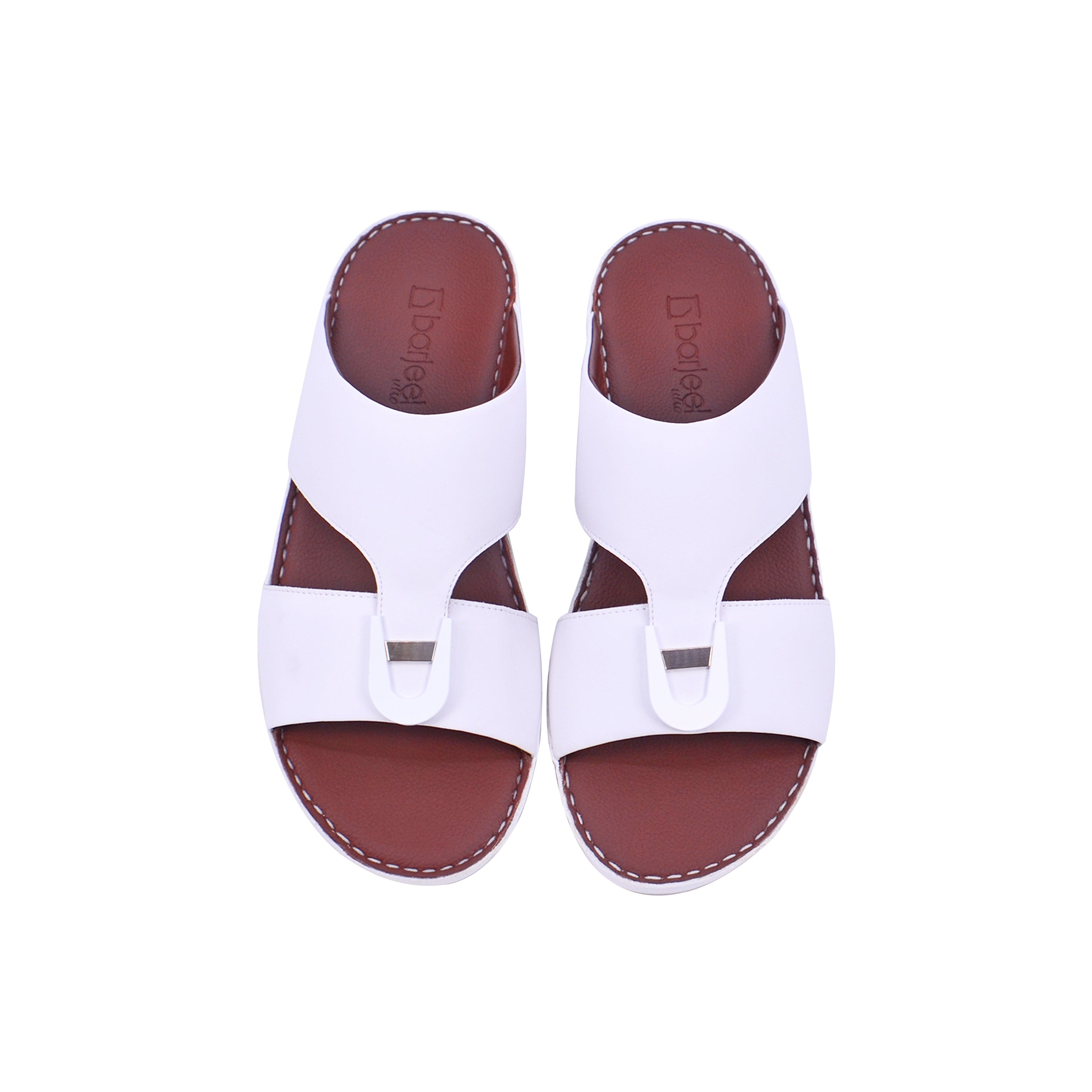 Barjeel Uno 44B Boys Sandals #color_White