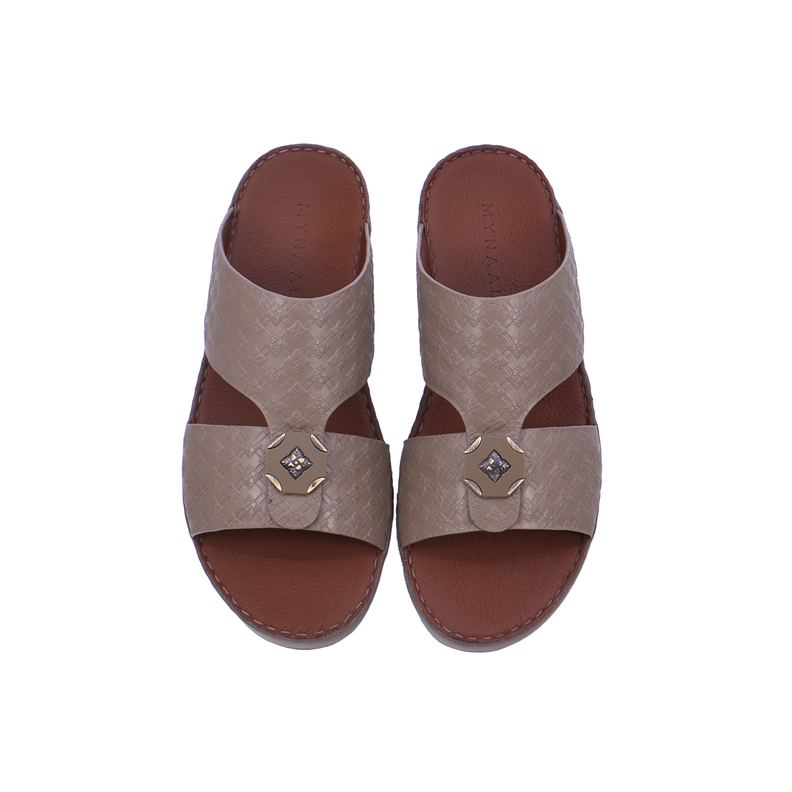 Mynaal MYL 002 Men's Arabic Sandals #color_Taupe