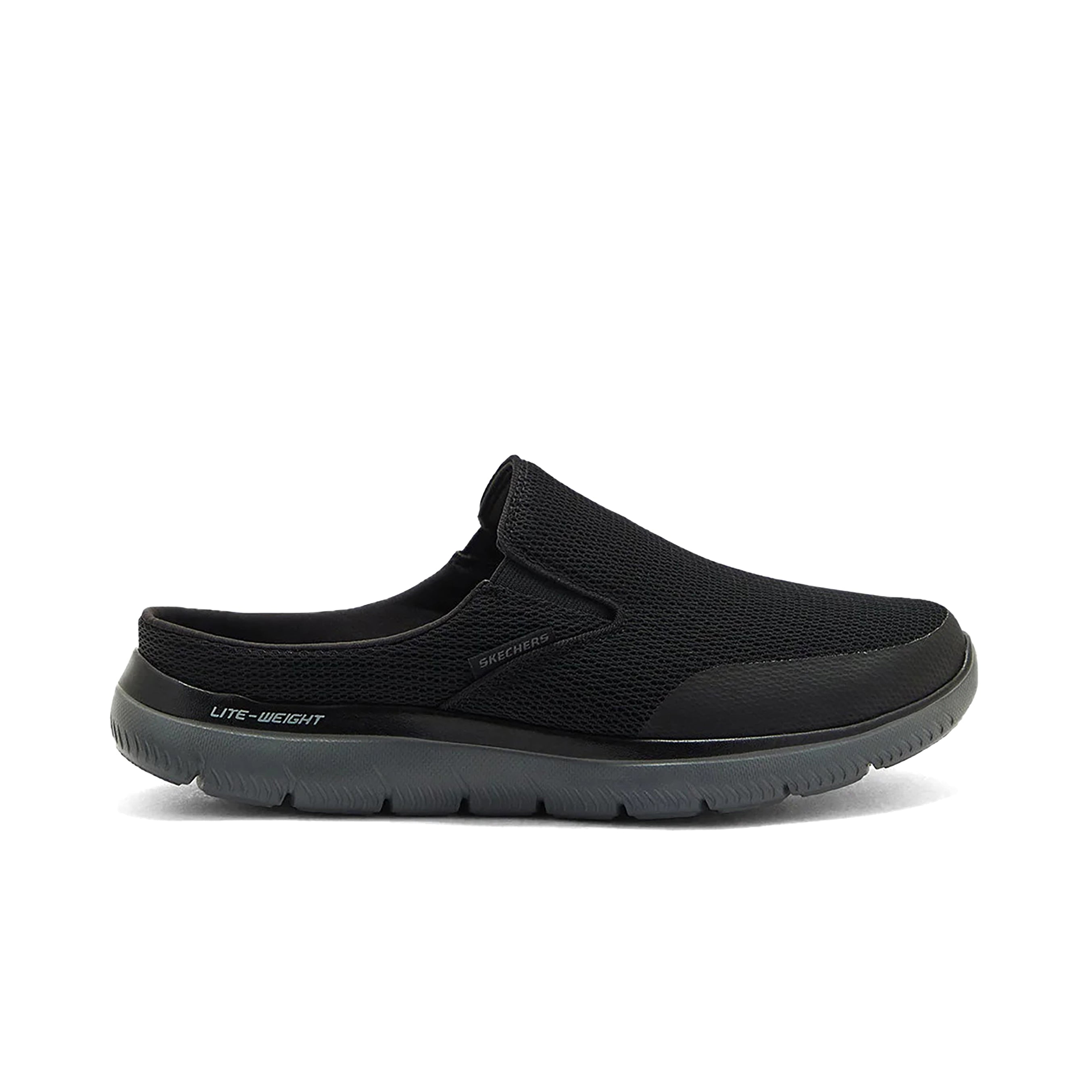 Skechers Men's Summits Vindicator Slip-On Mules #color_Black