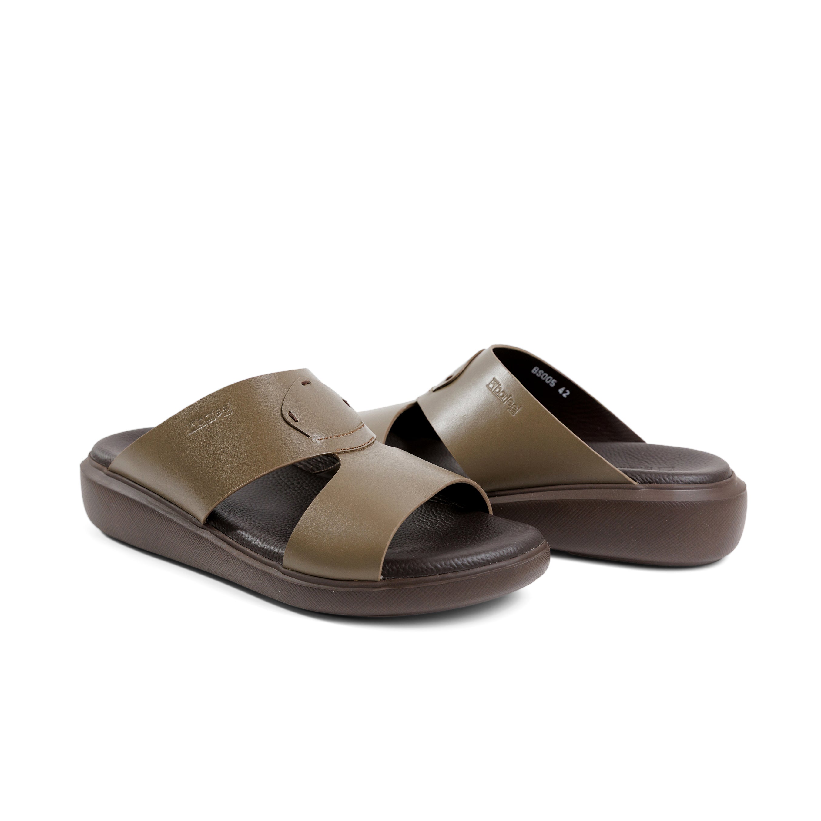 Barjeel Uno BS005 Men's Sandals #color_Green