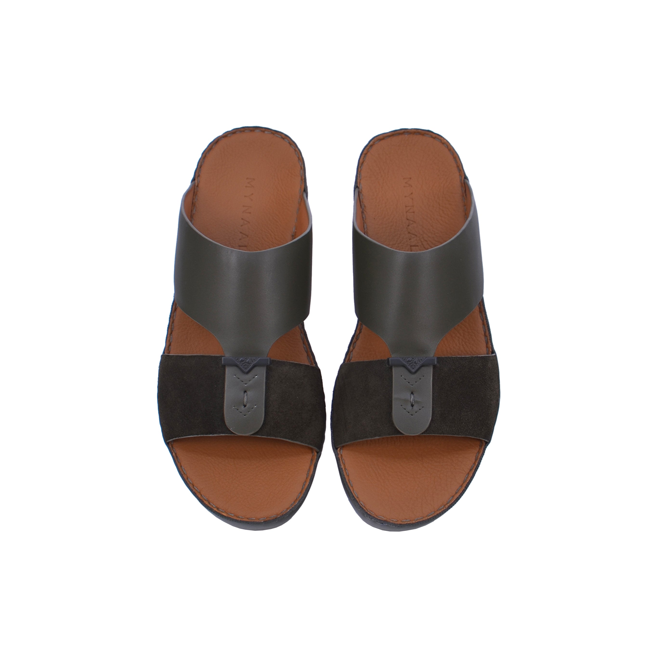 Mynaal MYL 001 Men's Arabic Sandals #color_Green