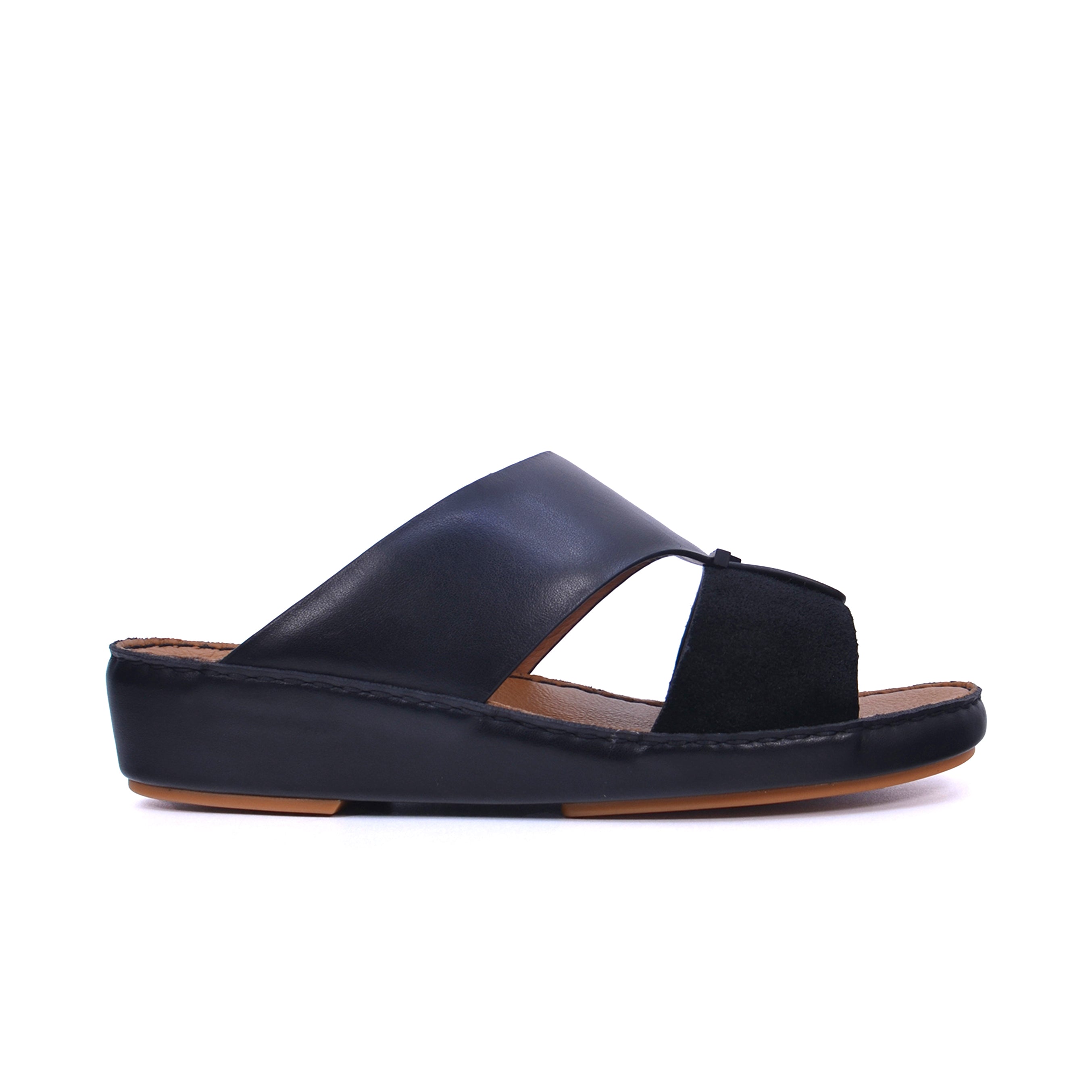 Mynaal MYL 001 Men's Arabic Sandals #color_Black