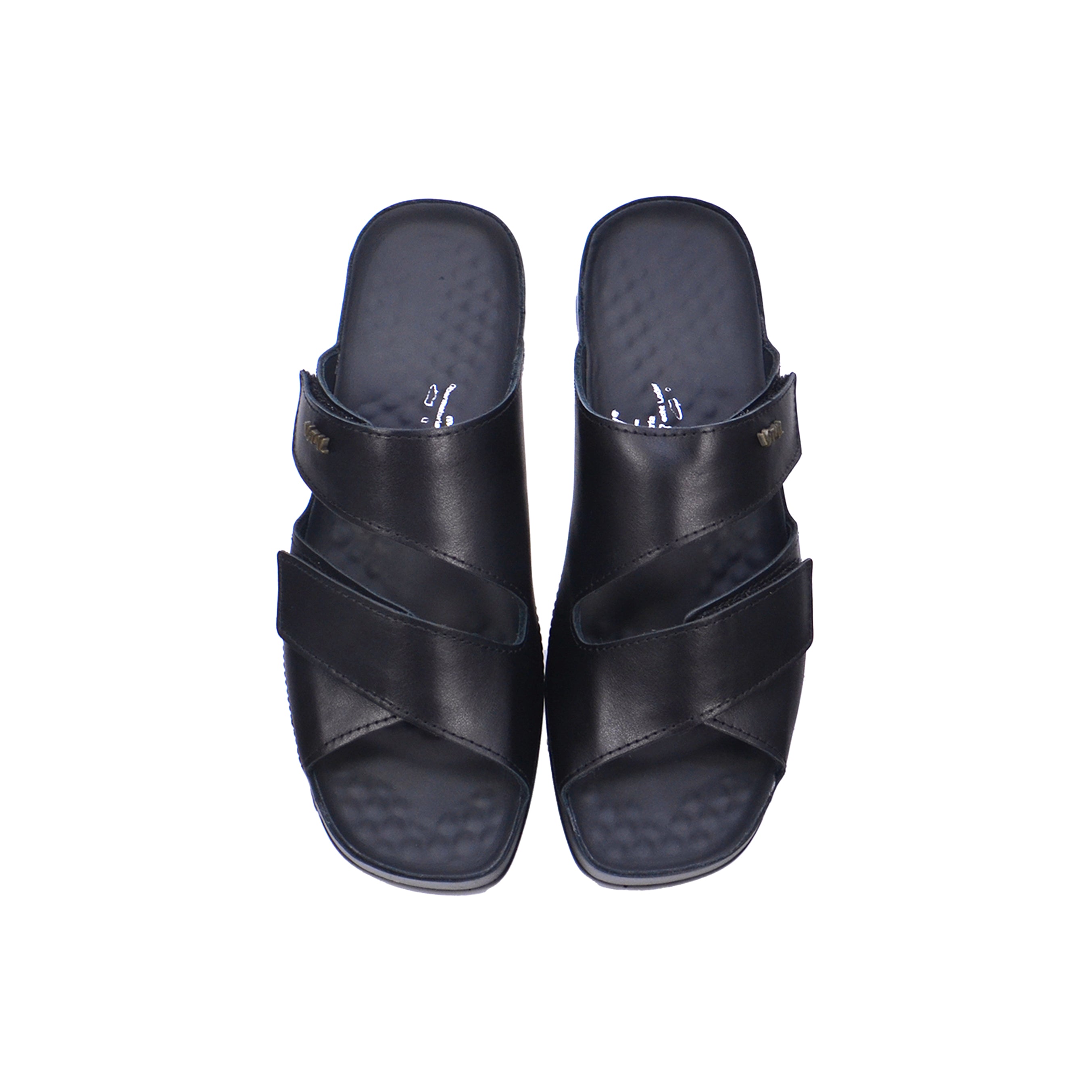 Vital Nova Women's Flat Sandals #color_Black