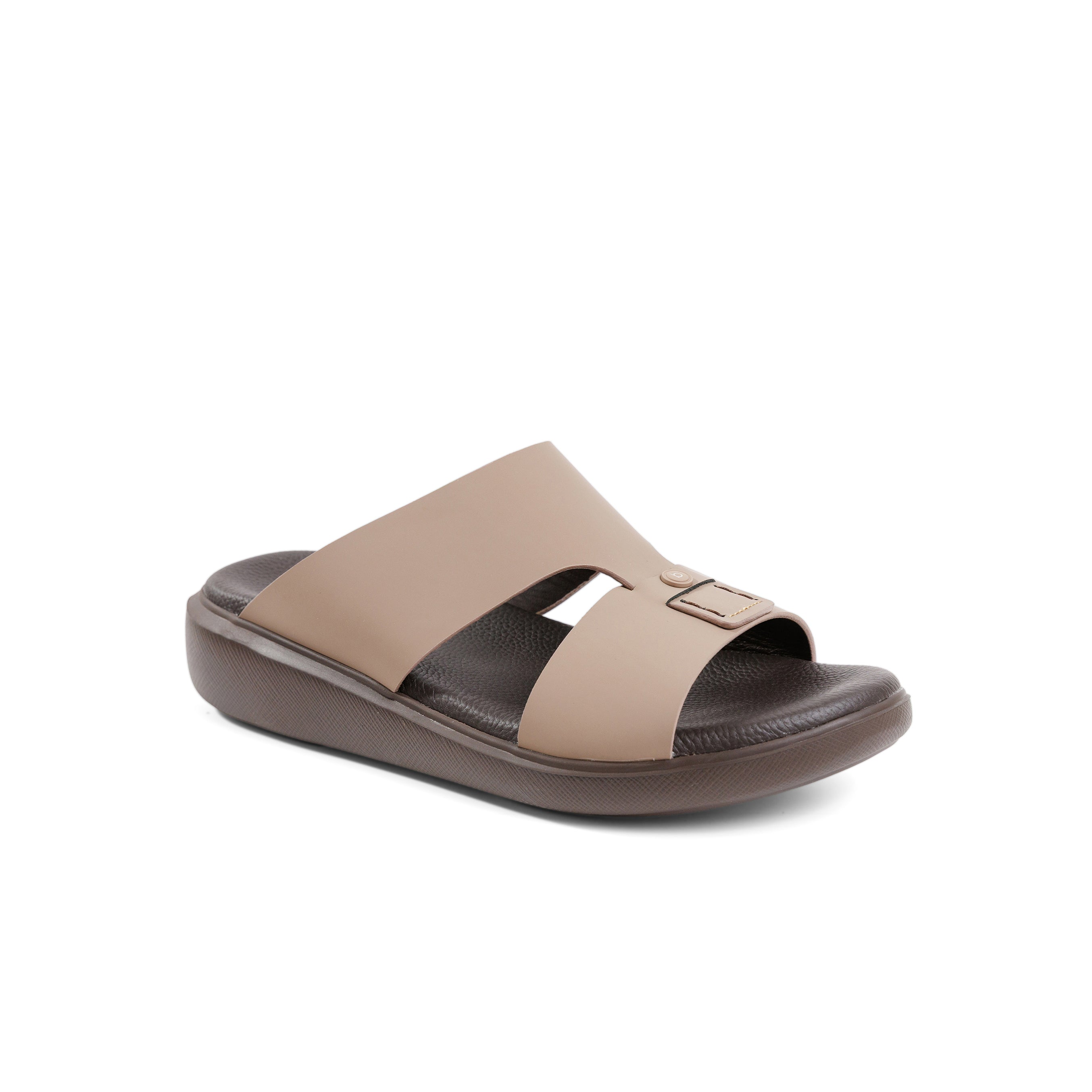 Barjeel Uno BS008 Men's Sandals #color_Beige