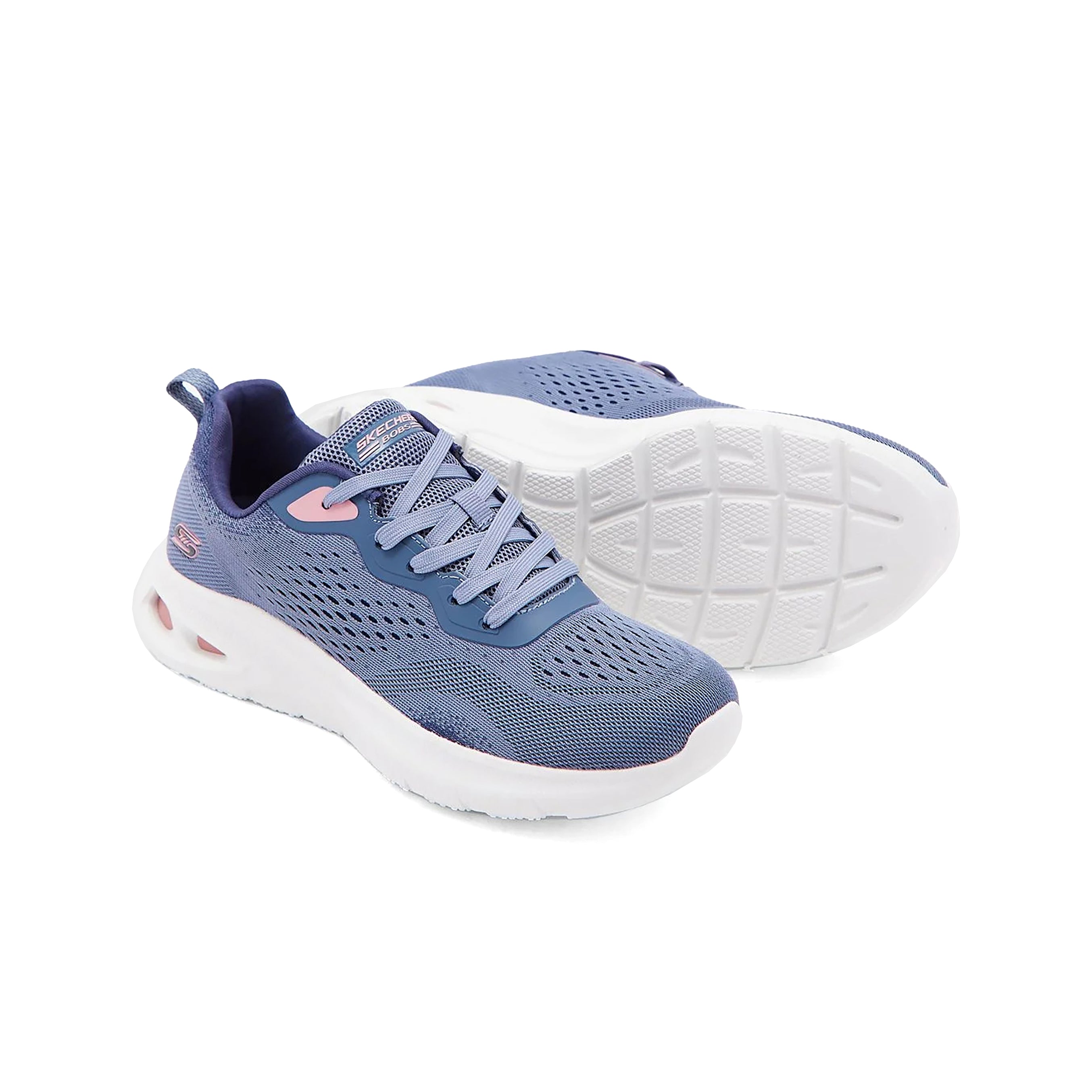 Skechers Women BOBS Sport Unity - Sleek Territory Shoes #color_Blue