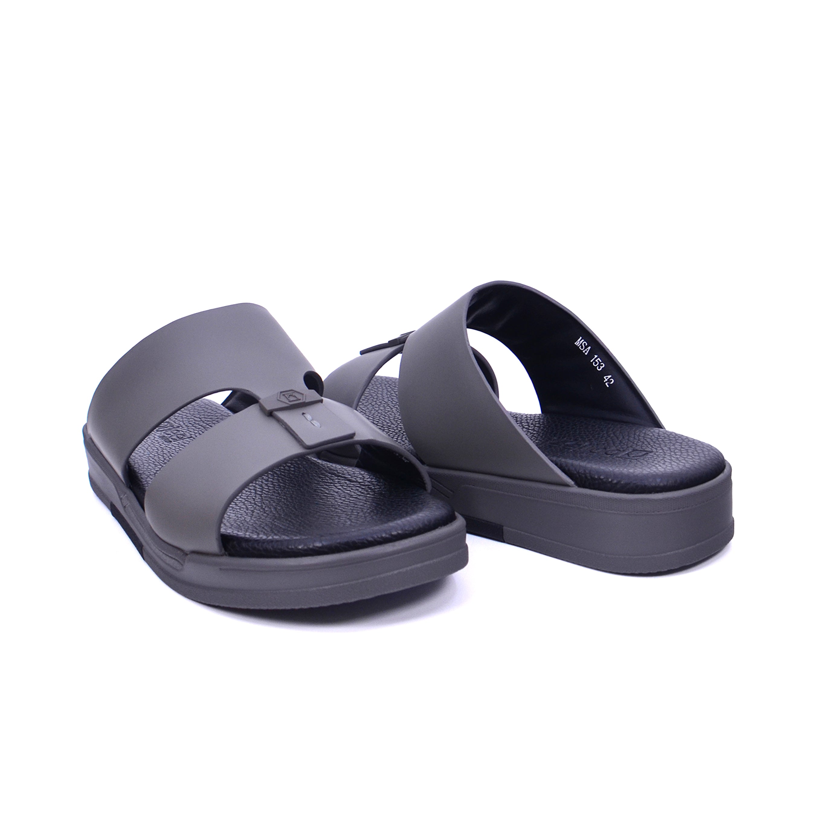 Barjeel Uno MSA 153 Men's Sandals #color_Gray
