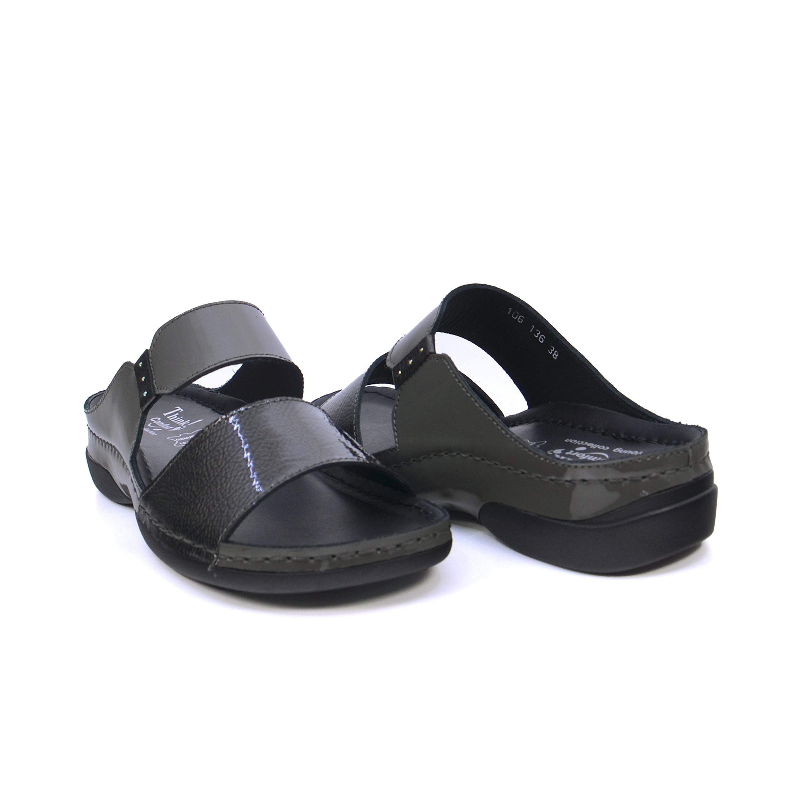 Think 106-136 Women's Sandals #color_Gray