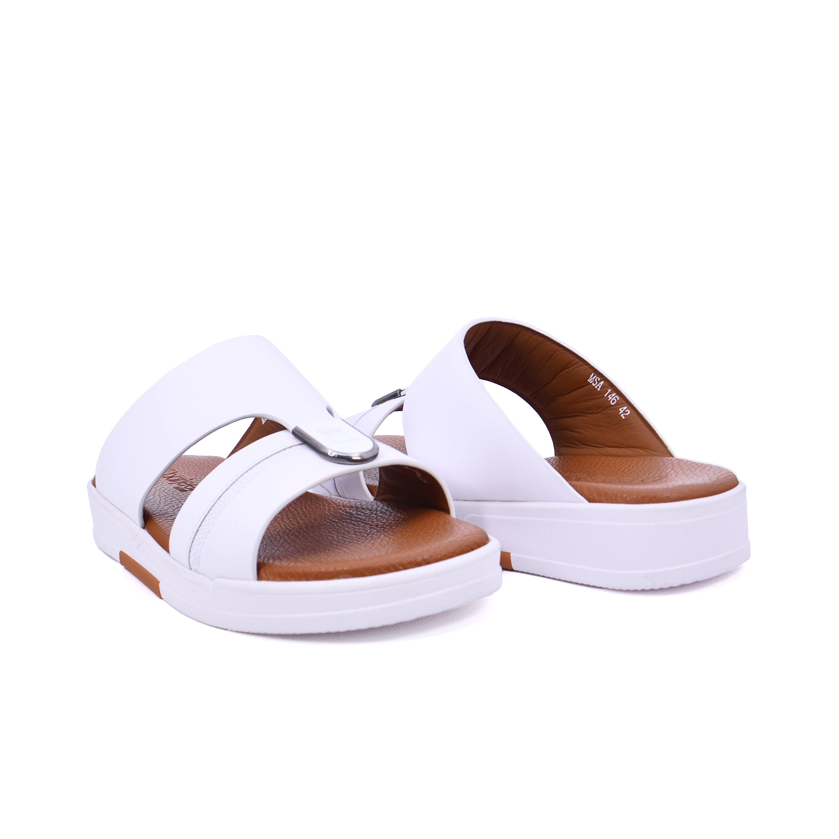 Barjeel Uno MSA 146B Boys Sandals #color_White