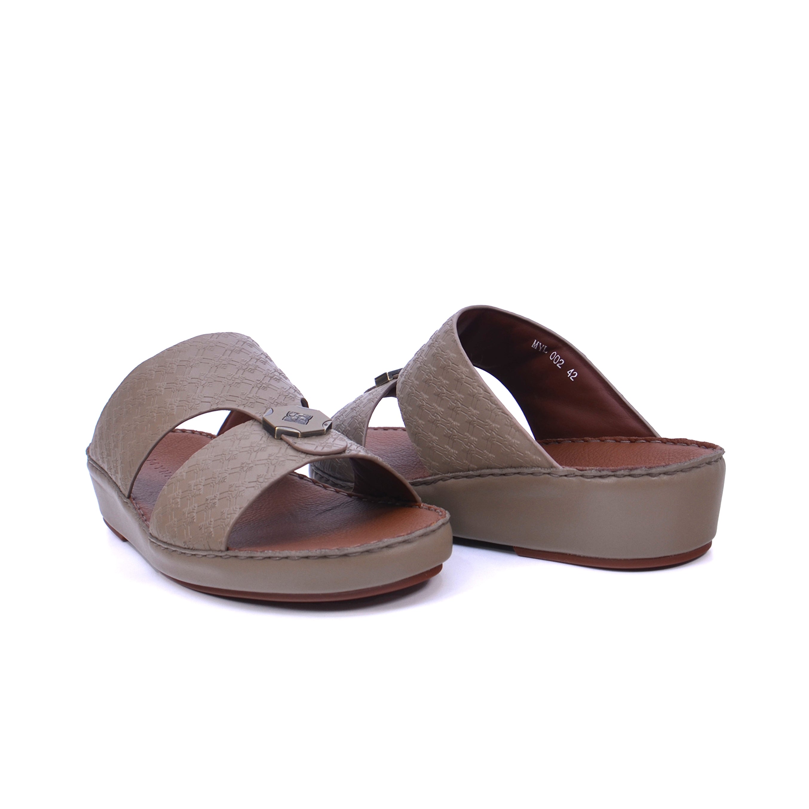 Mynaal MYL 002 Men's Arabic Sandals #color_Taupe