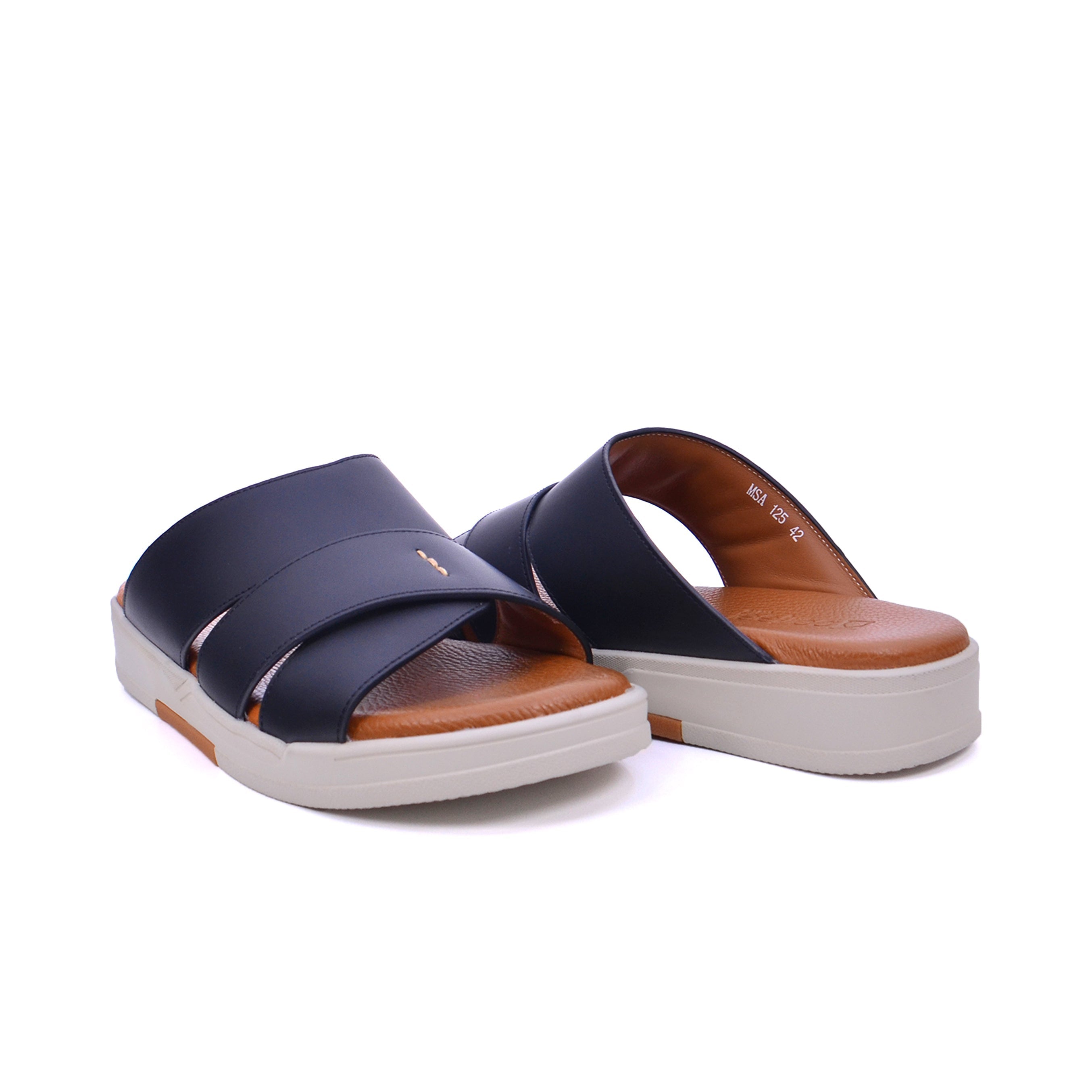 Barjeel Uno MSA 125 Men's Sandals #color_Black