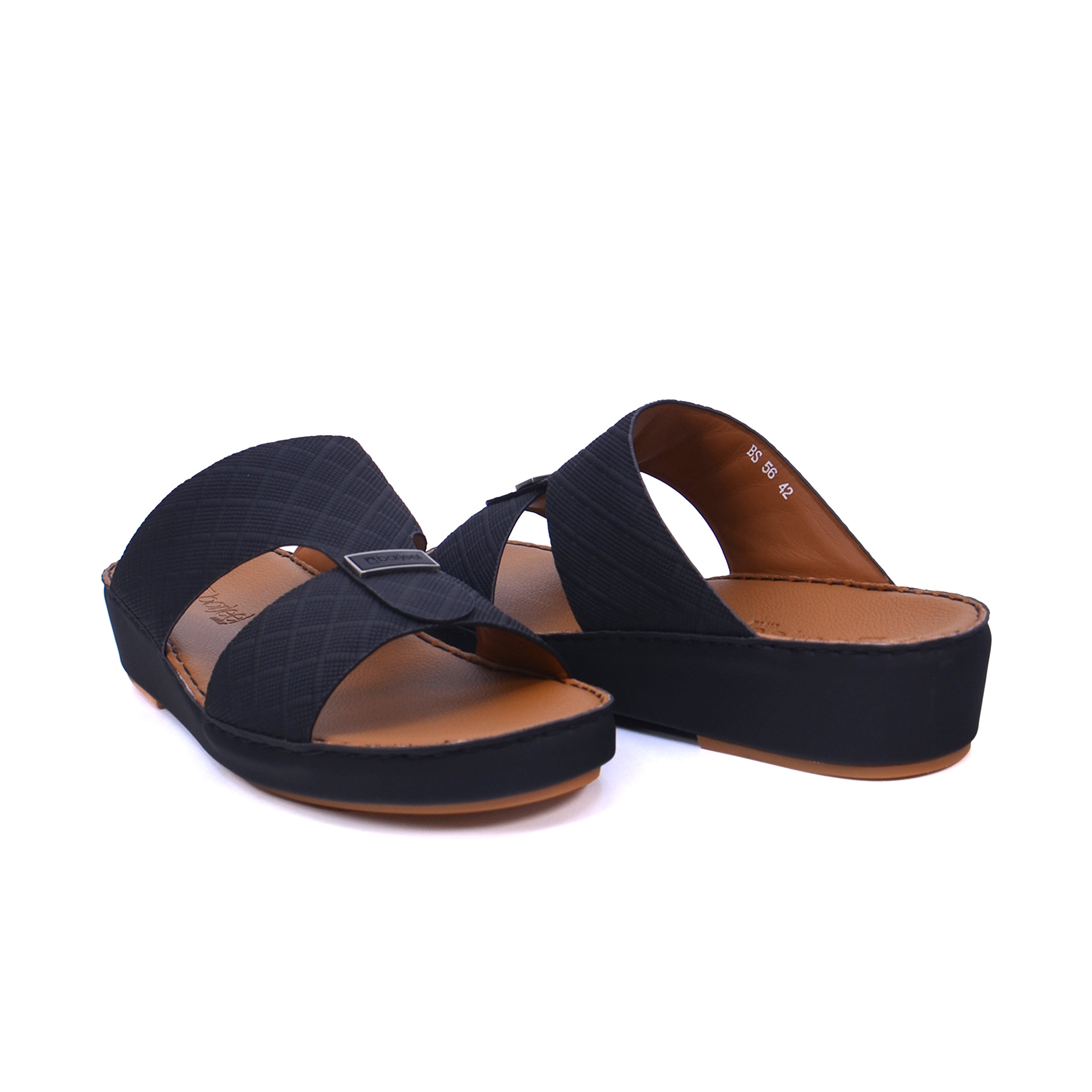 Barjeel Uno  BS56 Men's Sandals #color_Black