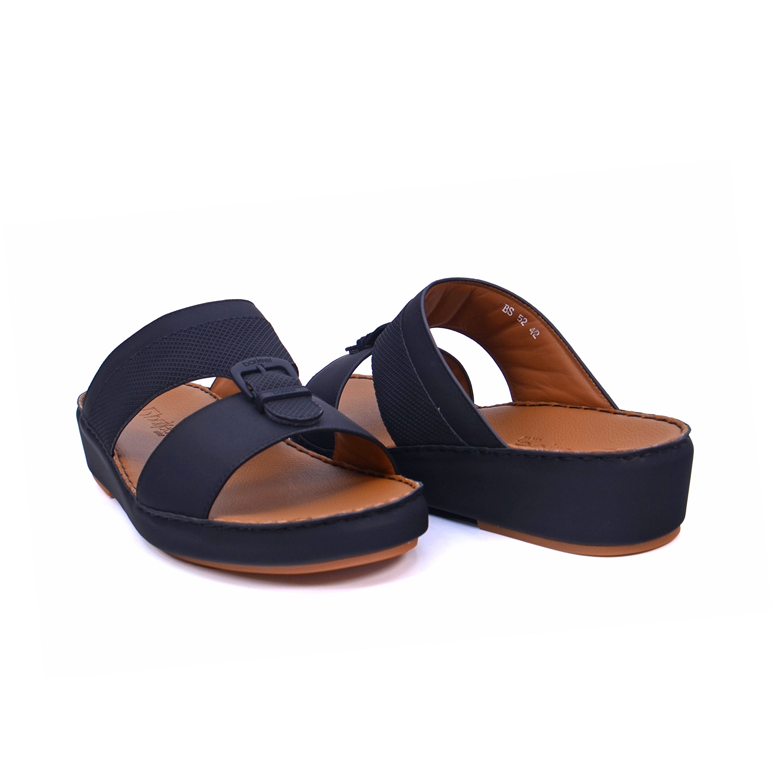 Barjeel Uno BS52 Men's Sandals #color_Black