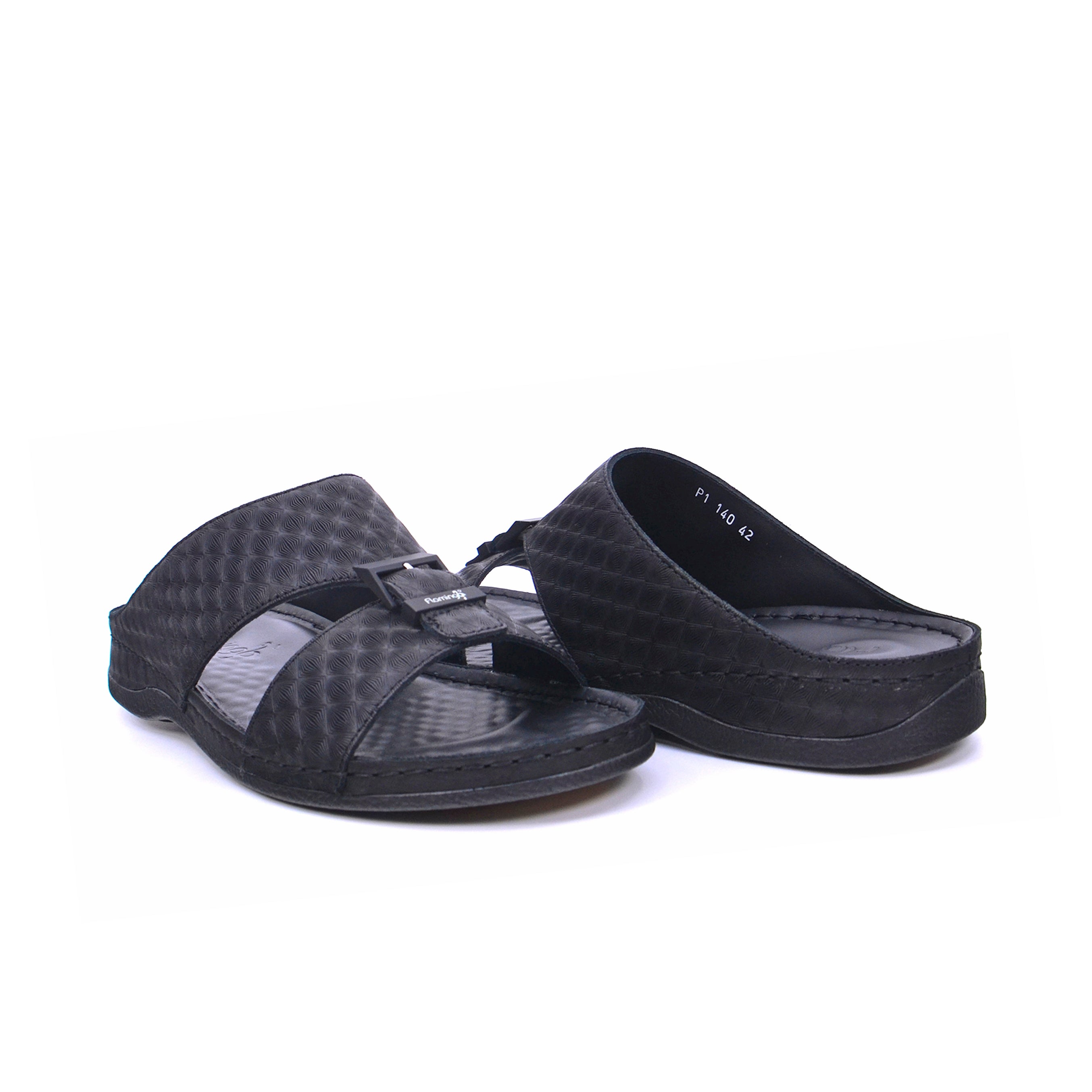 Flamingo P1-140 Men's Sandals #color_Black