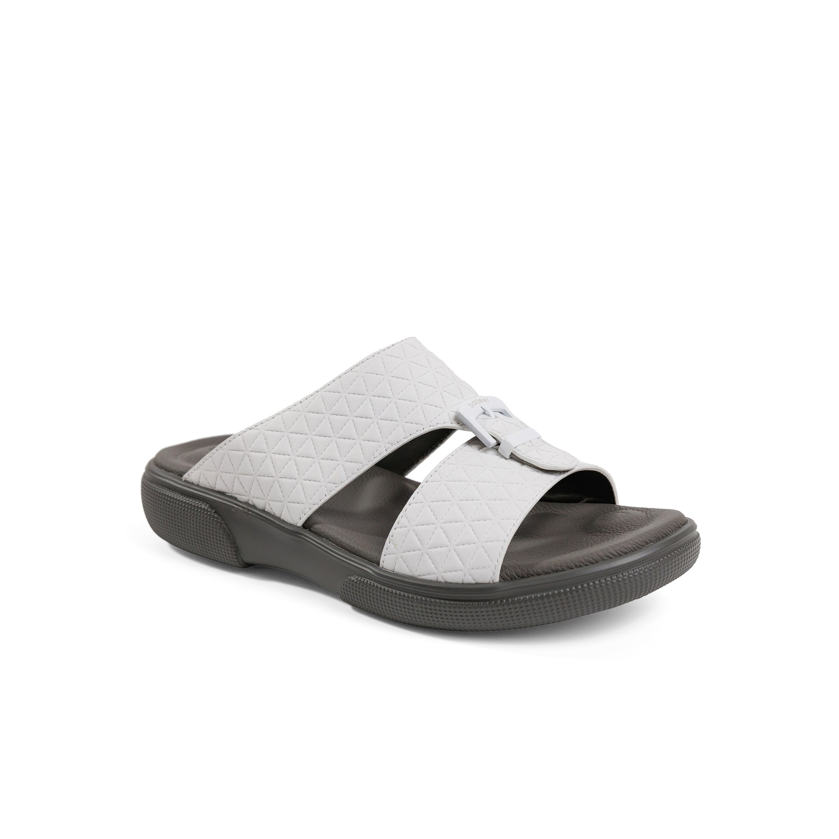 Barjeel Uno BU007 Men's Sandals #color_White