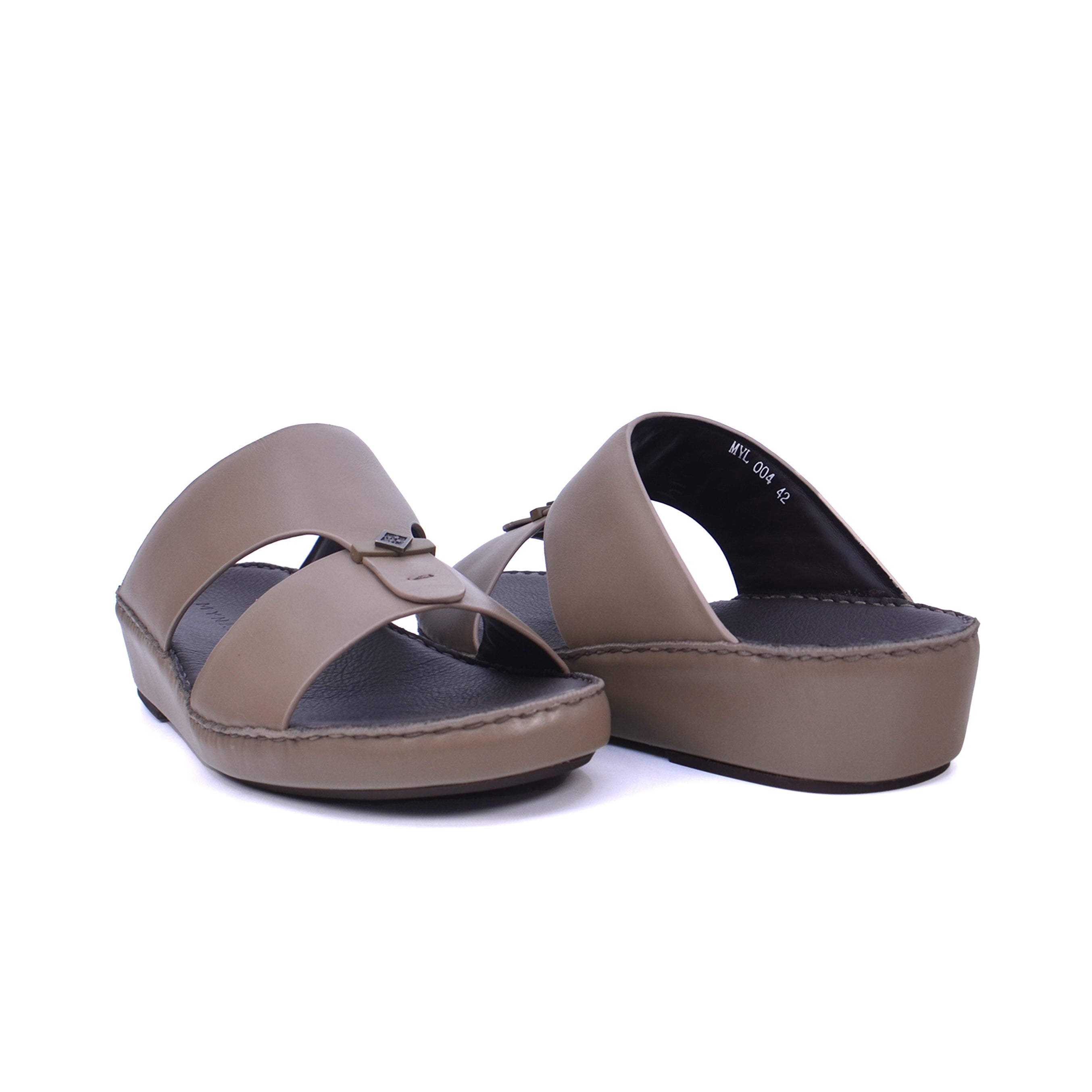 Mynaal MYL 004 Men's Arabic Sandals #color_Taupe