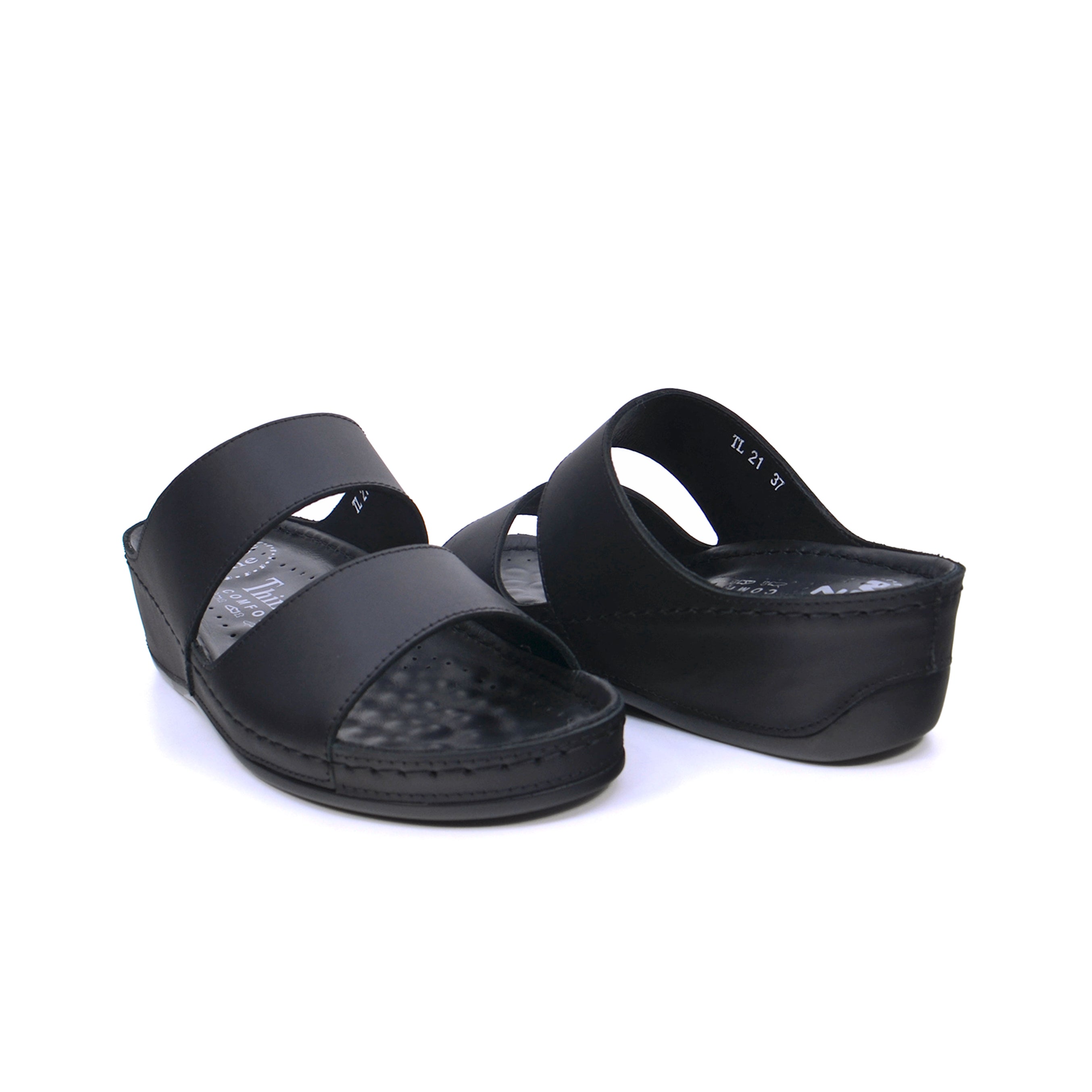 Think TL-21 Women's Sandals #color_Black