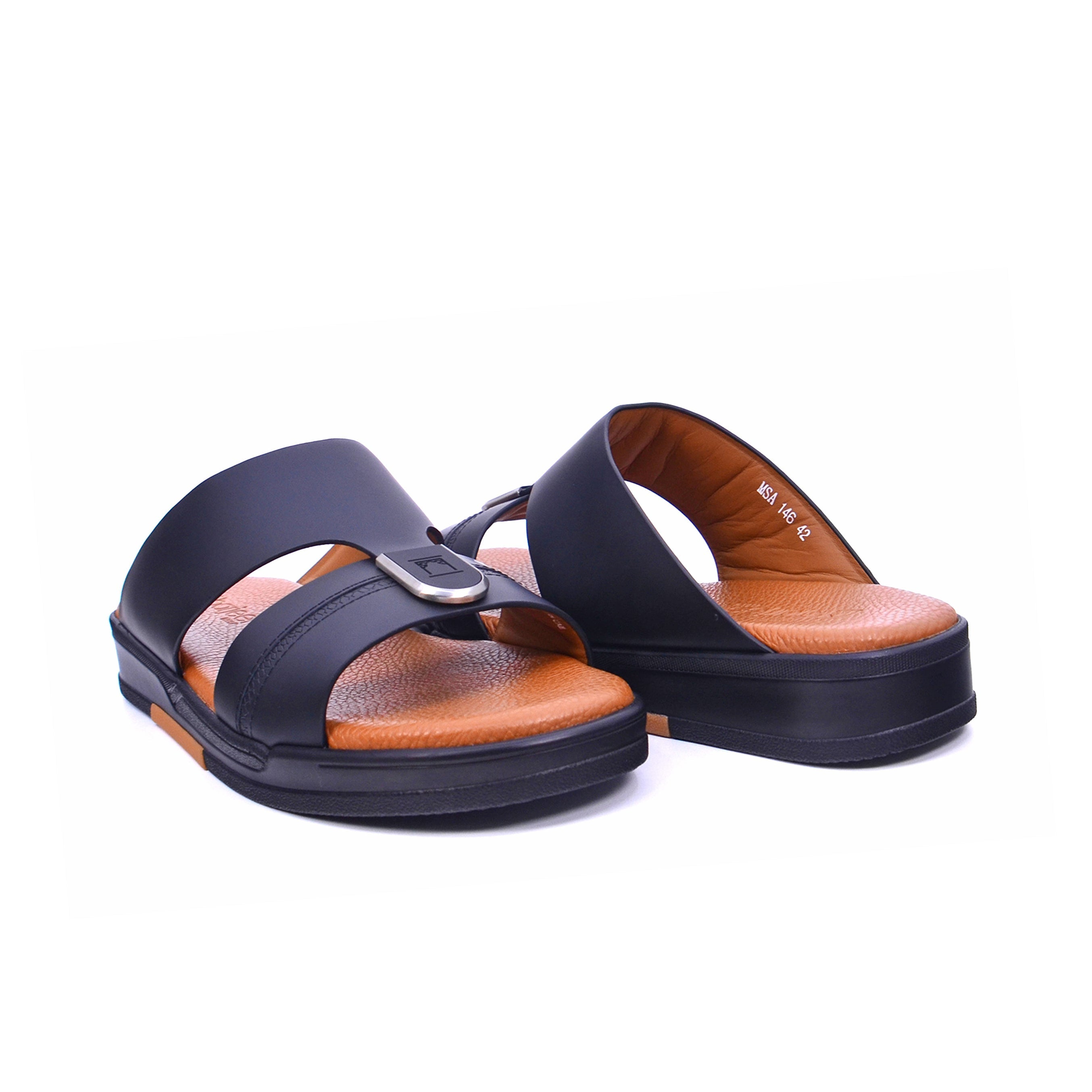 Barjeel Uno MSA 146B Boys Sandals #color_Black