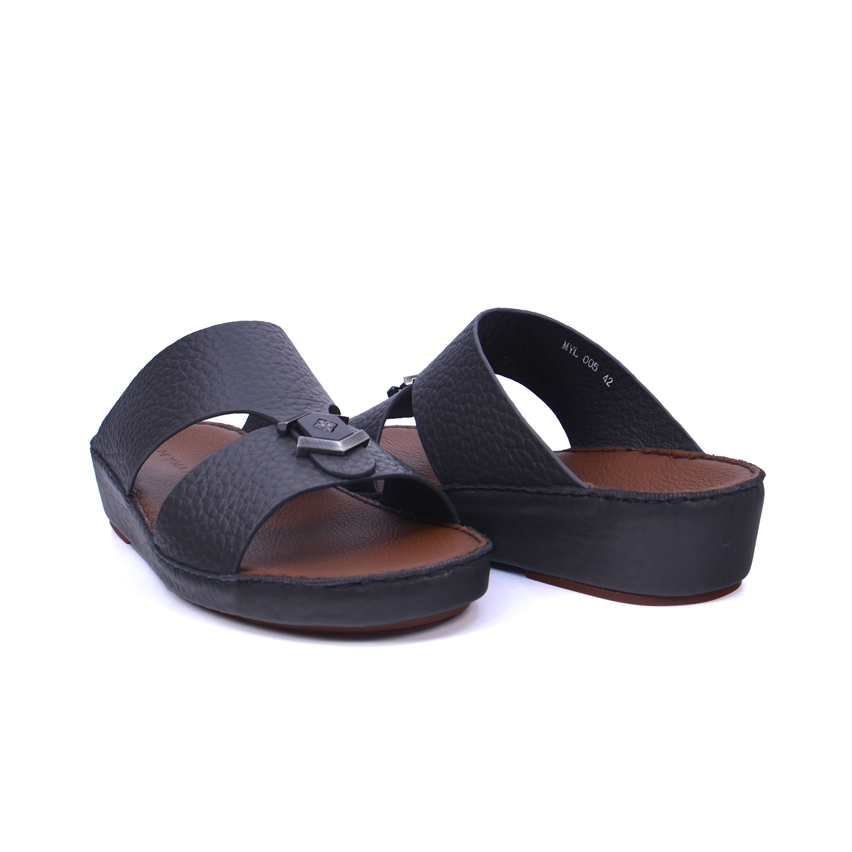 Mynaal MYL 005 Men's Arabic Sandals #color_Gray