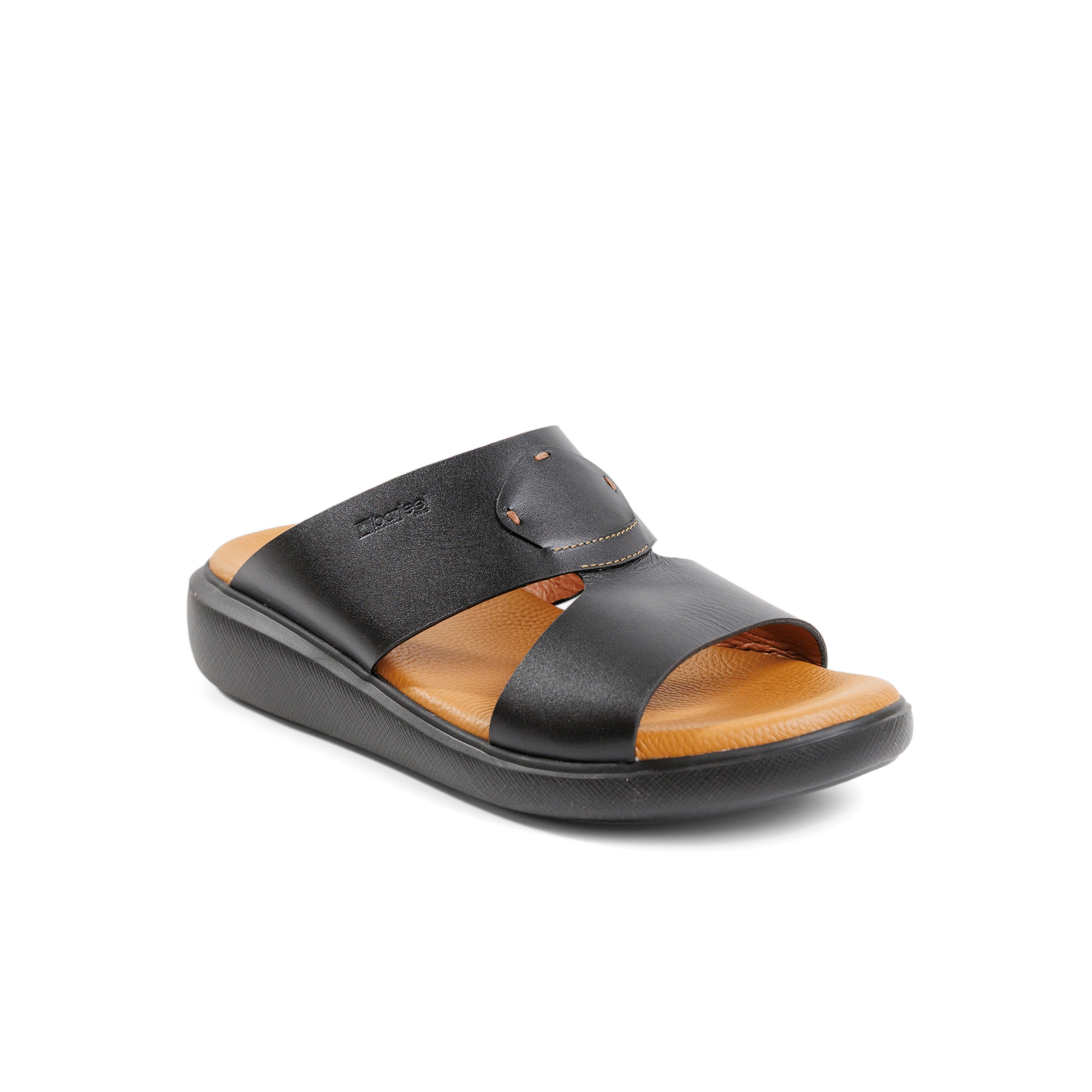 Barjeel Uno BS005 Men's Sandals #color_Black