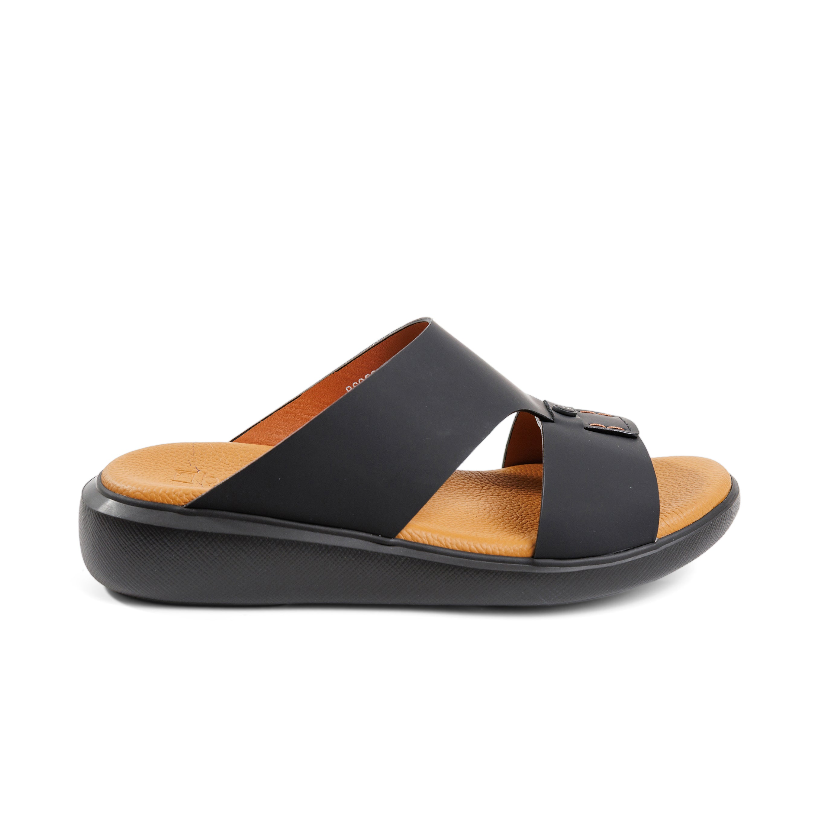 Barjeel Uno BS008 Men's Sandals #color_Black