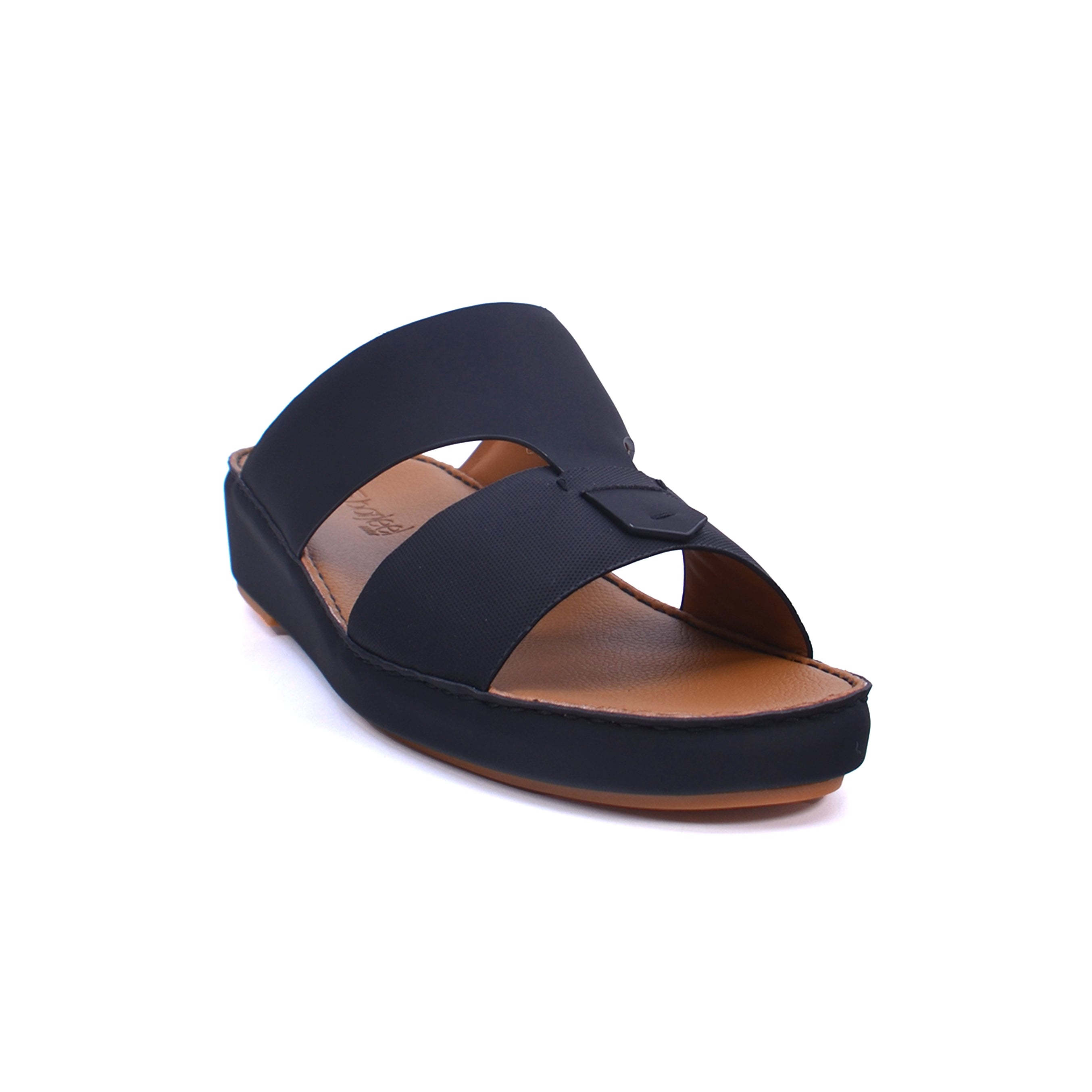 Barjeel Uno BS49 Men's Sandals #color_Black