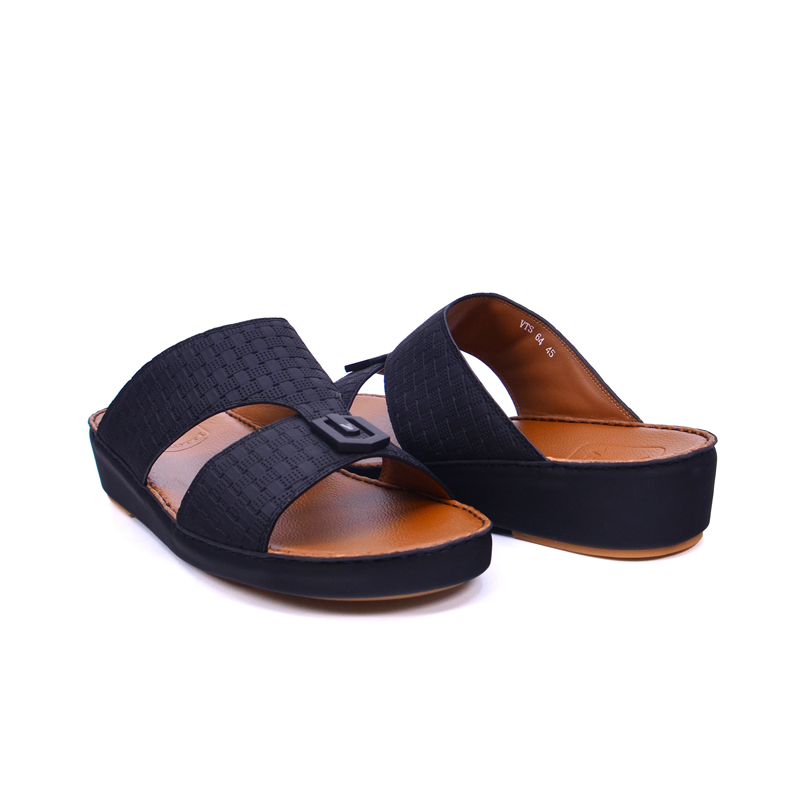 Verotti VTS-64 Men's Arabic Sandals #color_Black