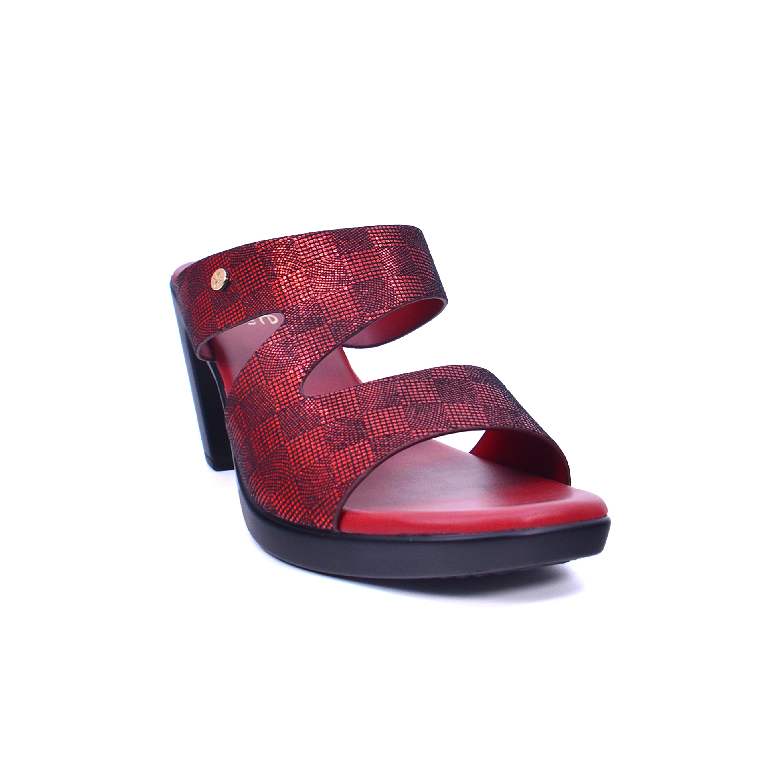 Michelle Morgan 214RJ993 Women's Heeled Sandals #color_Maroon